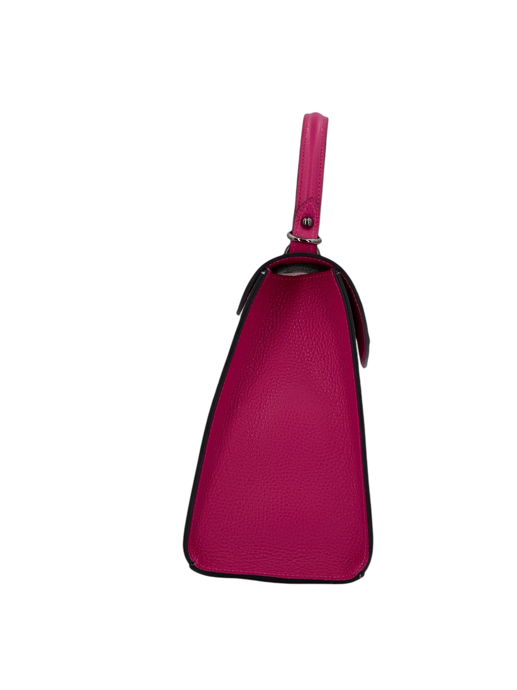 Aurore – Damenhandtasche aus Leder mit verstärktem oberen Griff und verstellbarem Schultergurt
