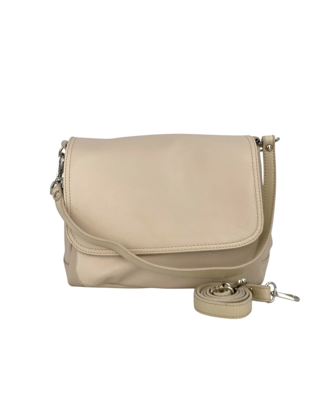 Eudoxie – Damen-Umhängetasche aus echtem italienischem Leder mit multifunktionalen Taschen