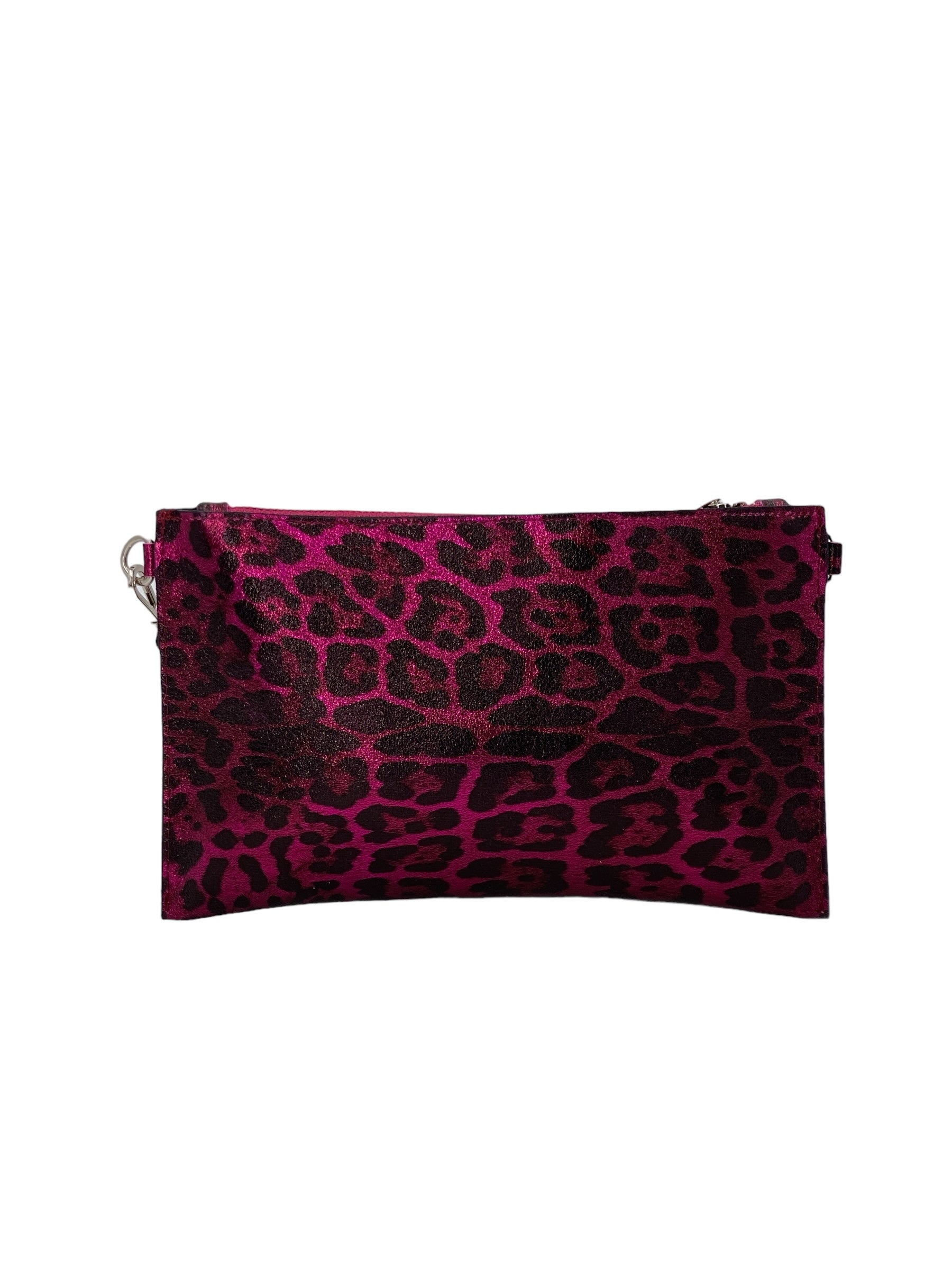 Cecile – Damenhandtasche und Umhängetasche aus echtem italienischen Leder mit abnehmbarer Mini-Clutch