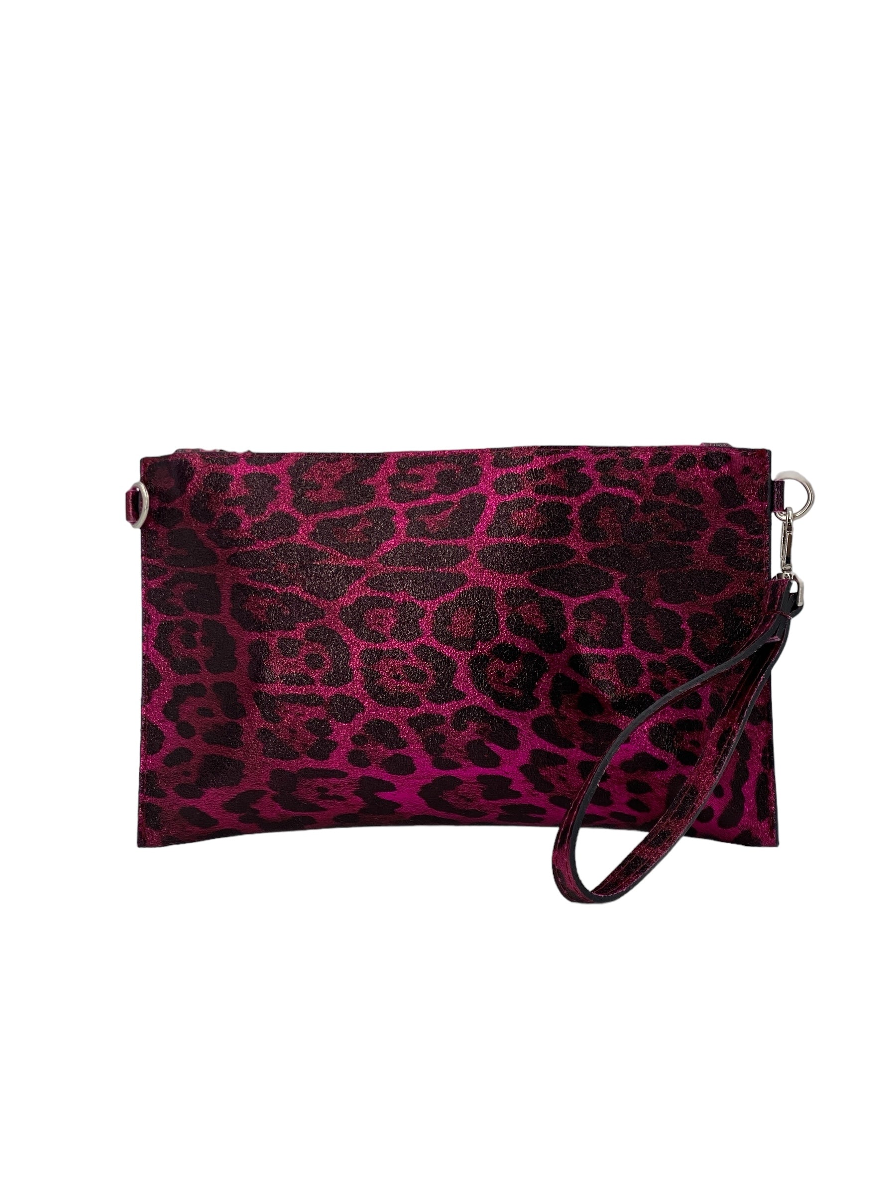 Cecile – Damenhandtasche und Umhängetasche aus echtem italienischen Leder mit abnehmbarer Mini-Clutch