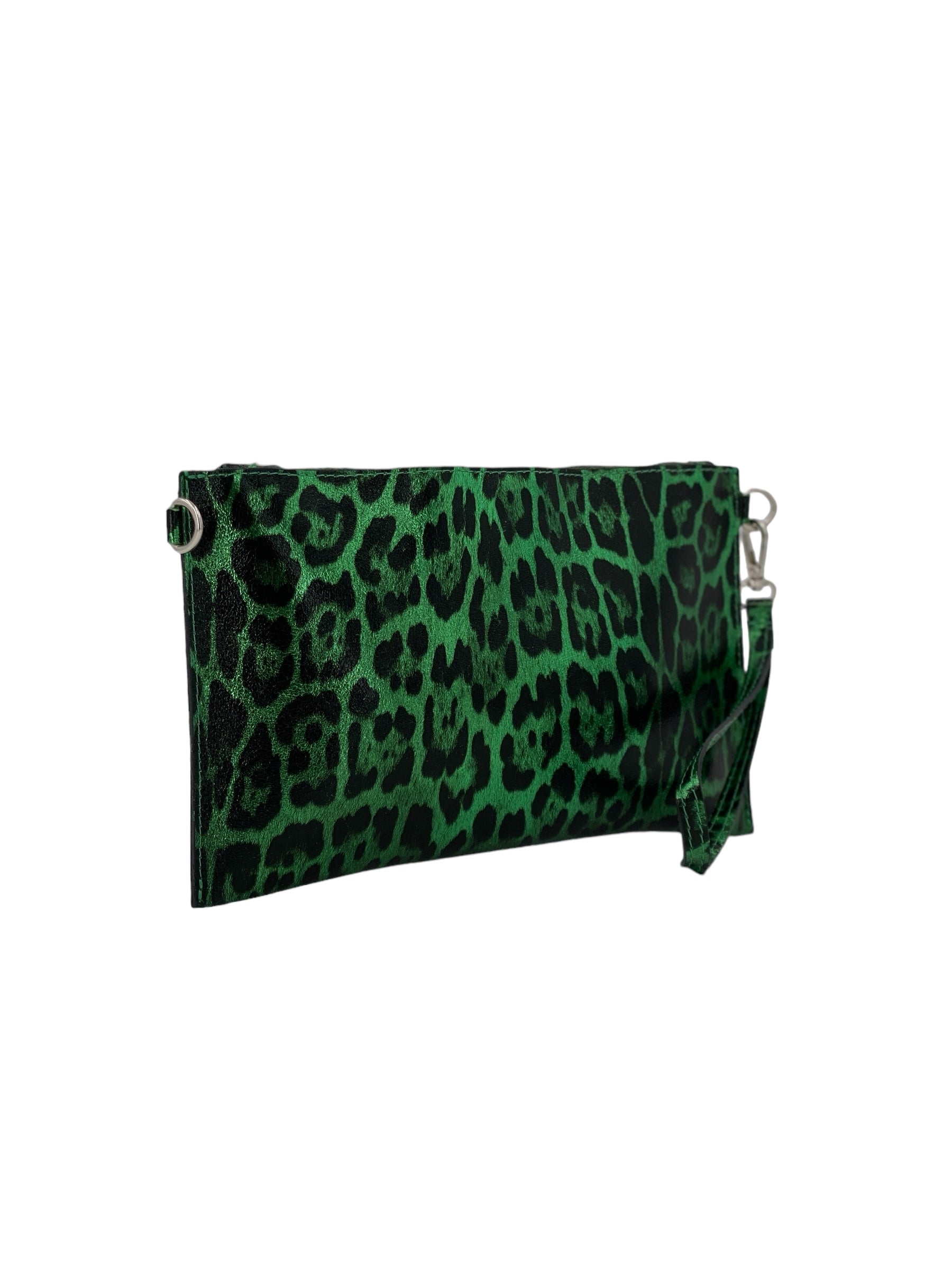 Cecile – Damenhandtasche und Umhängetasche aus echtem italienischen Leder mit abnehmbarer Mini-Clutch