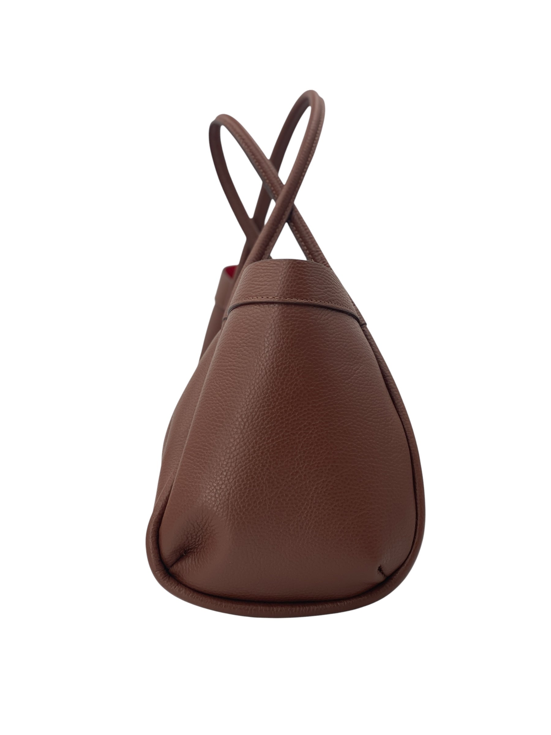 Leontine – Damen-Schulter- und Crossbody-Tasche aus echtem italienischen Leder mit großem Mittelfach