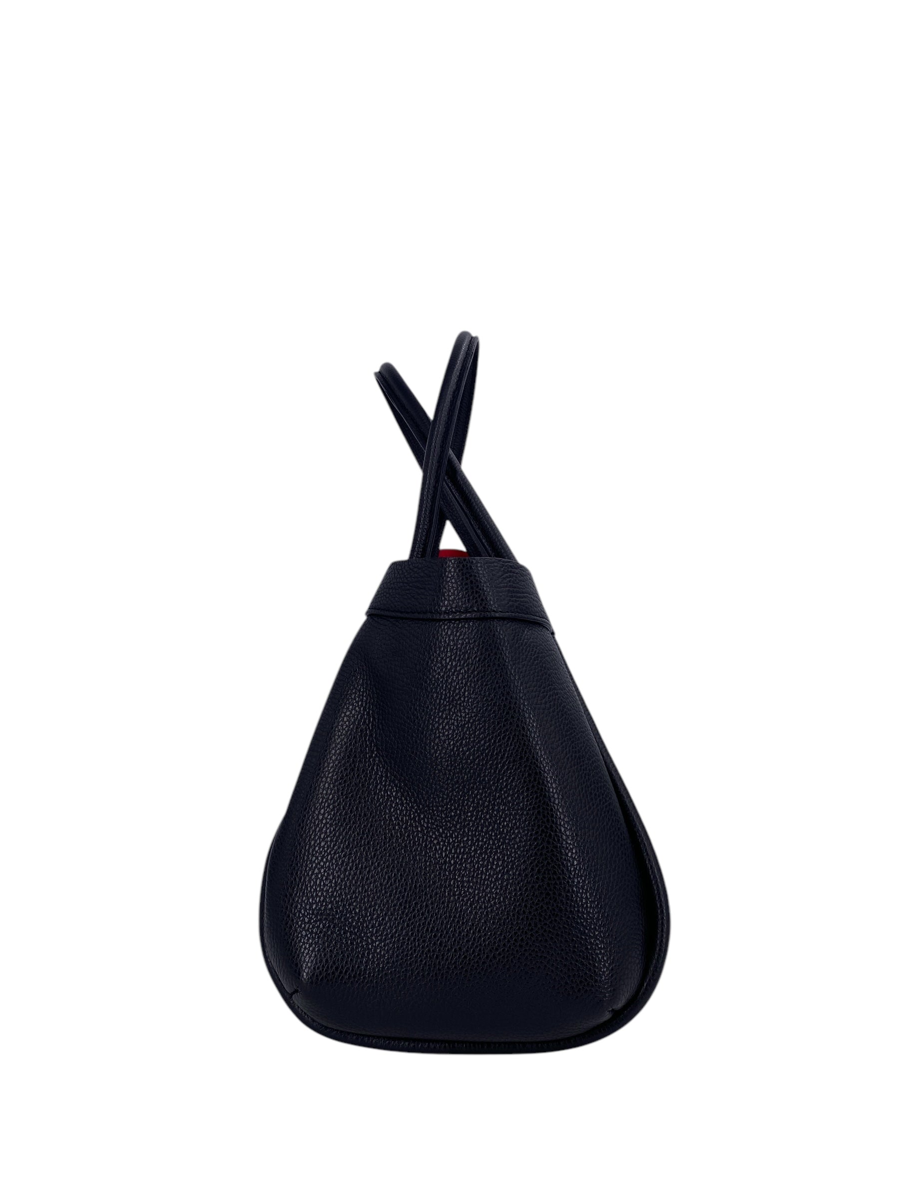 Leontine – Damen-Schulter- und Crossbody-Tasche aus echtem italienischen Leder mit großem Mittelfach