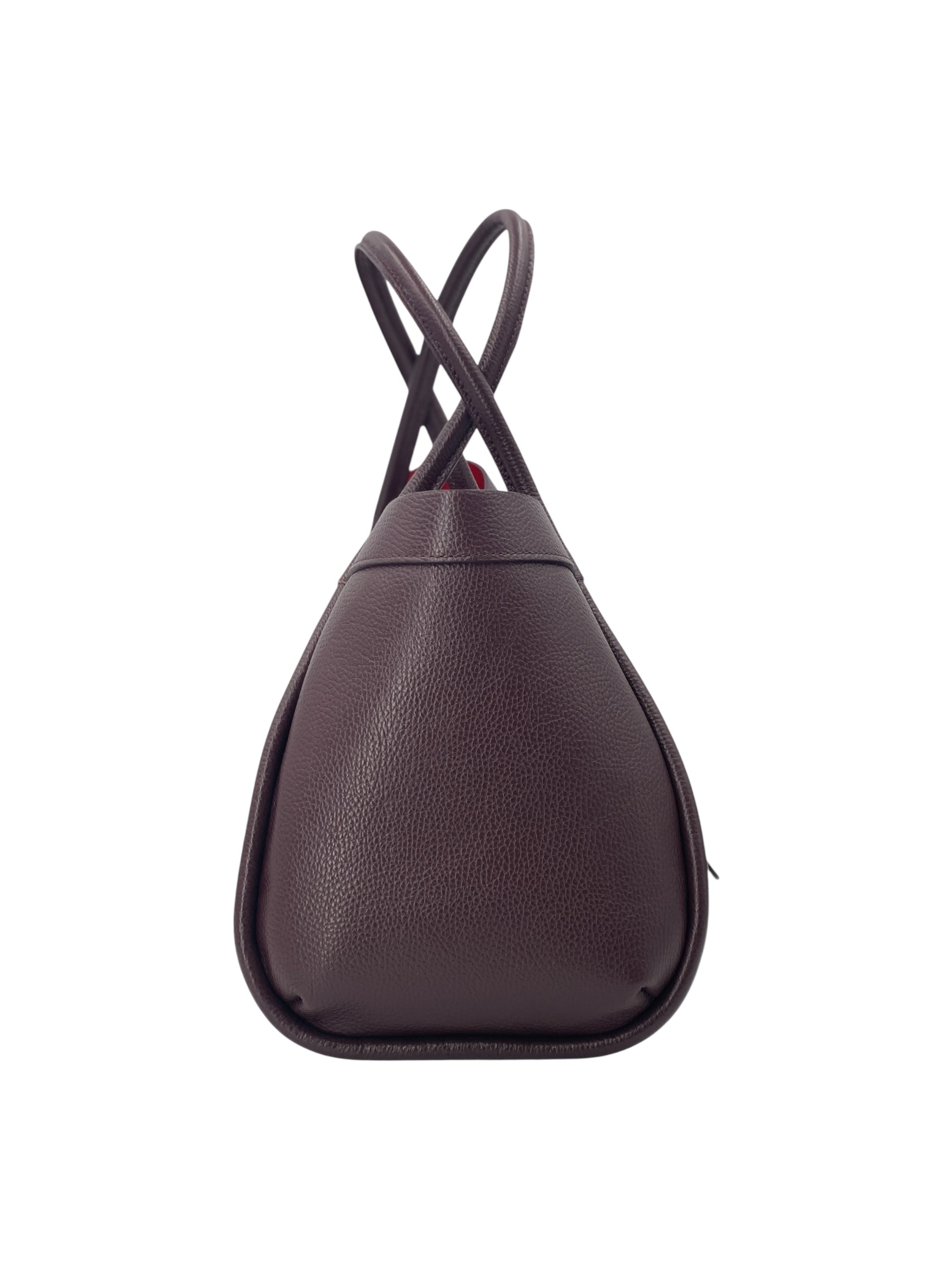 Leontine – Damen-Schulter- und Crossbody-Tasche aus echtem italienischen Leder mit großem Mittelfach