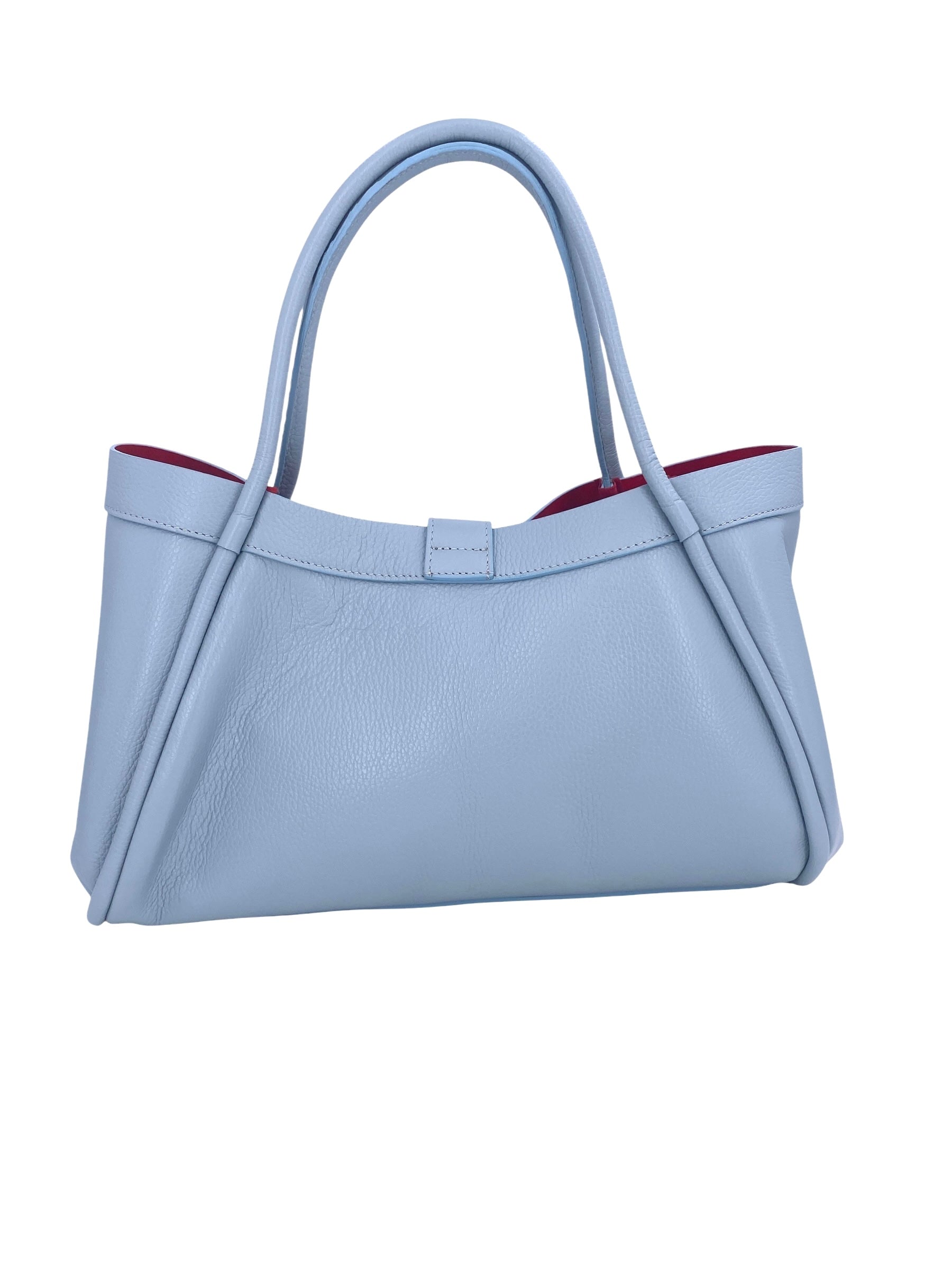 Leontine – Damen-Schulter- und Crossbody-Tasche aus echtem italienischen Leder mit großem Mittelfach