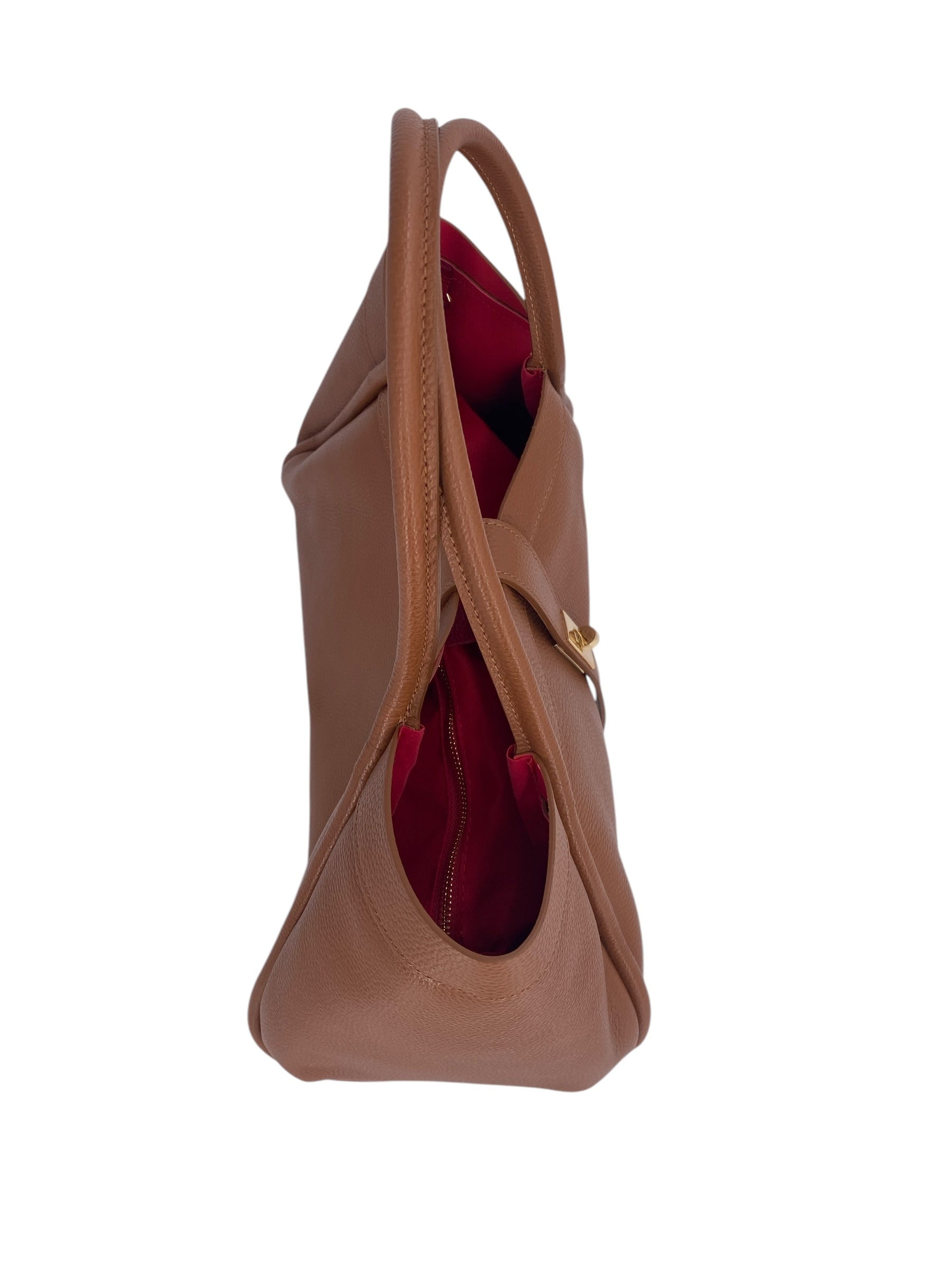 Leontine – Damen-Schulter- und Crossbody-Tasche aus echtem italienischen Leder mit großem Mittelfach
