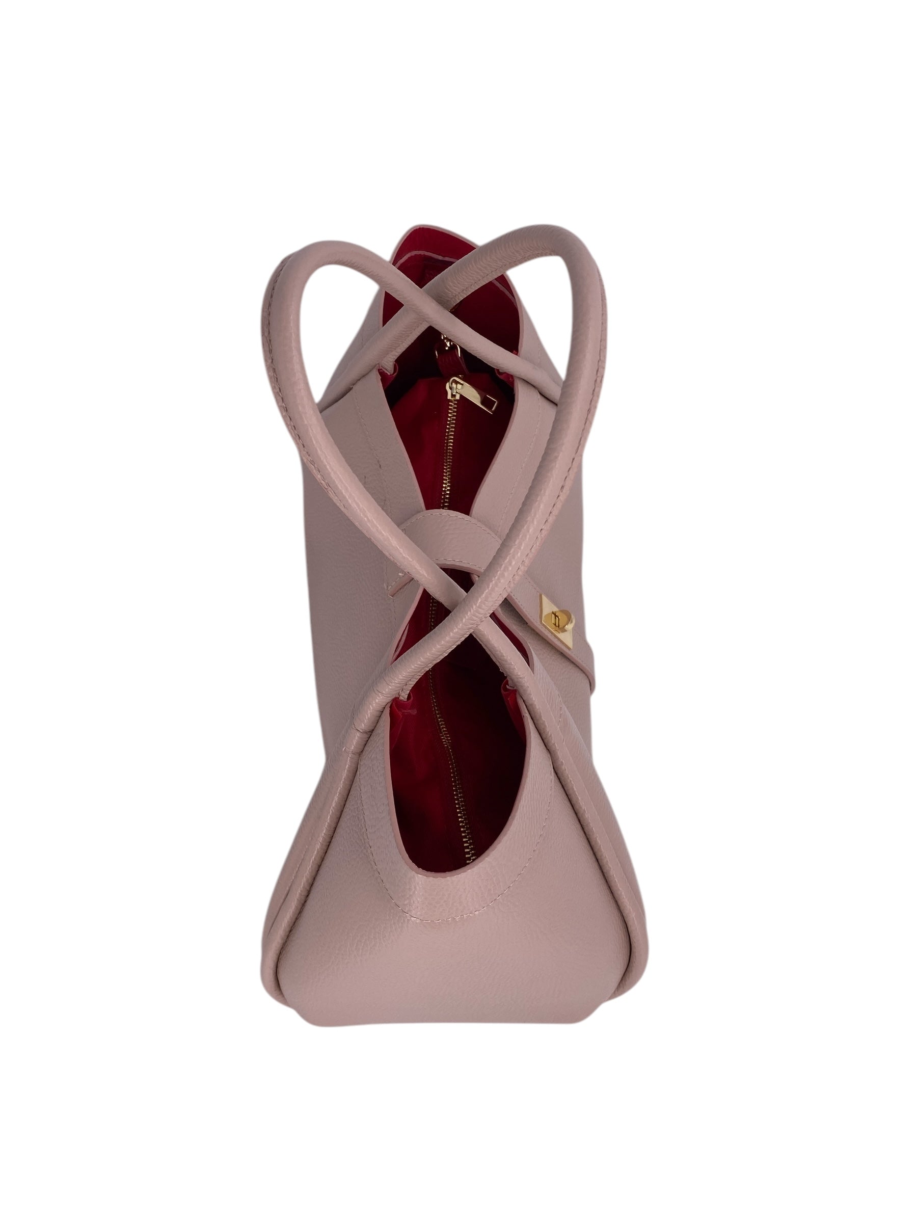 Leontine – Damen-Schulter- und Crossbody-Tasche aus echtem italienischen Leder mit großem Mittelfach
