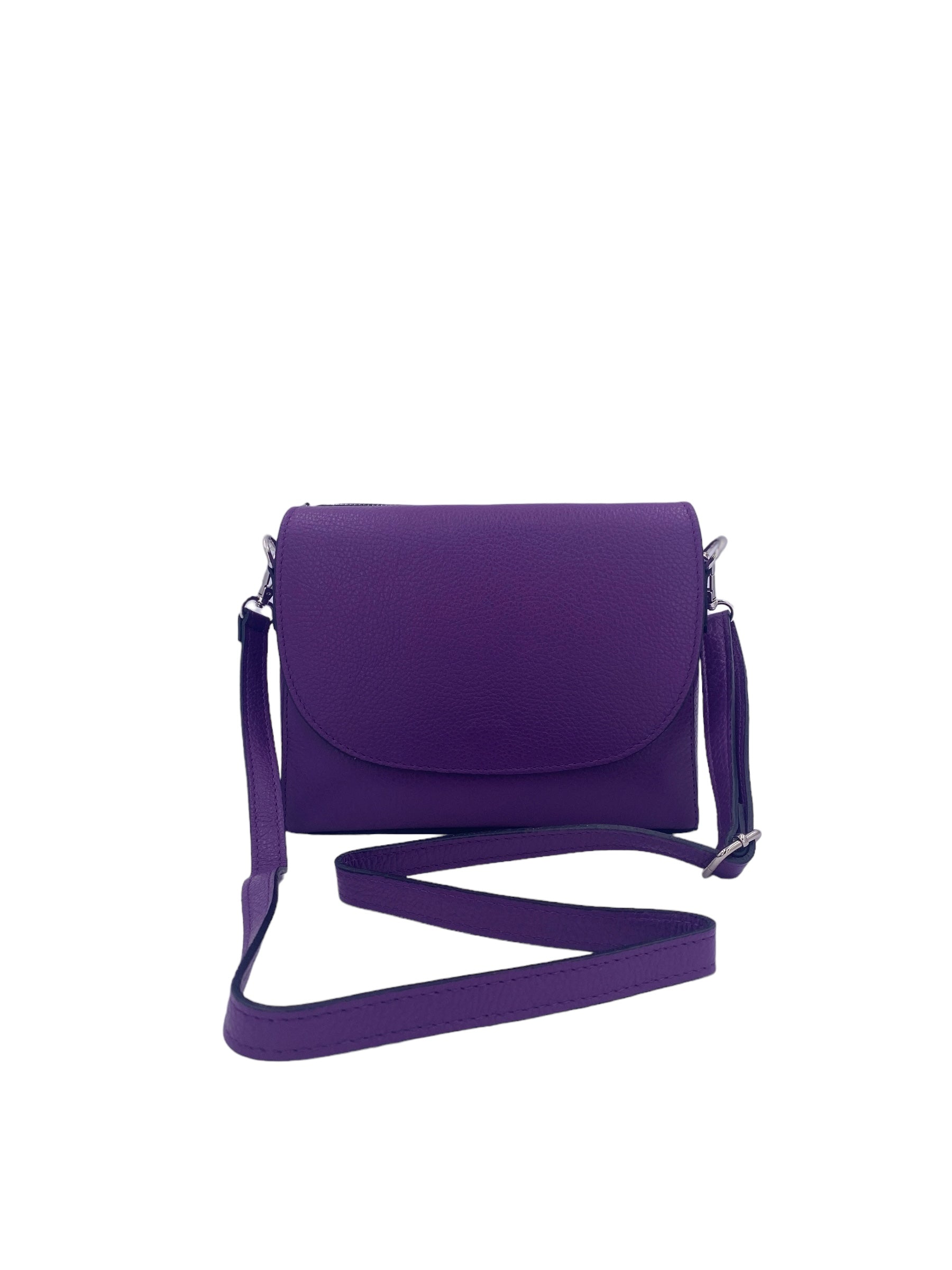 Apolline – Women's shoulder bag in genuine Italian leather with 3 compartments