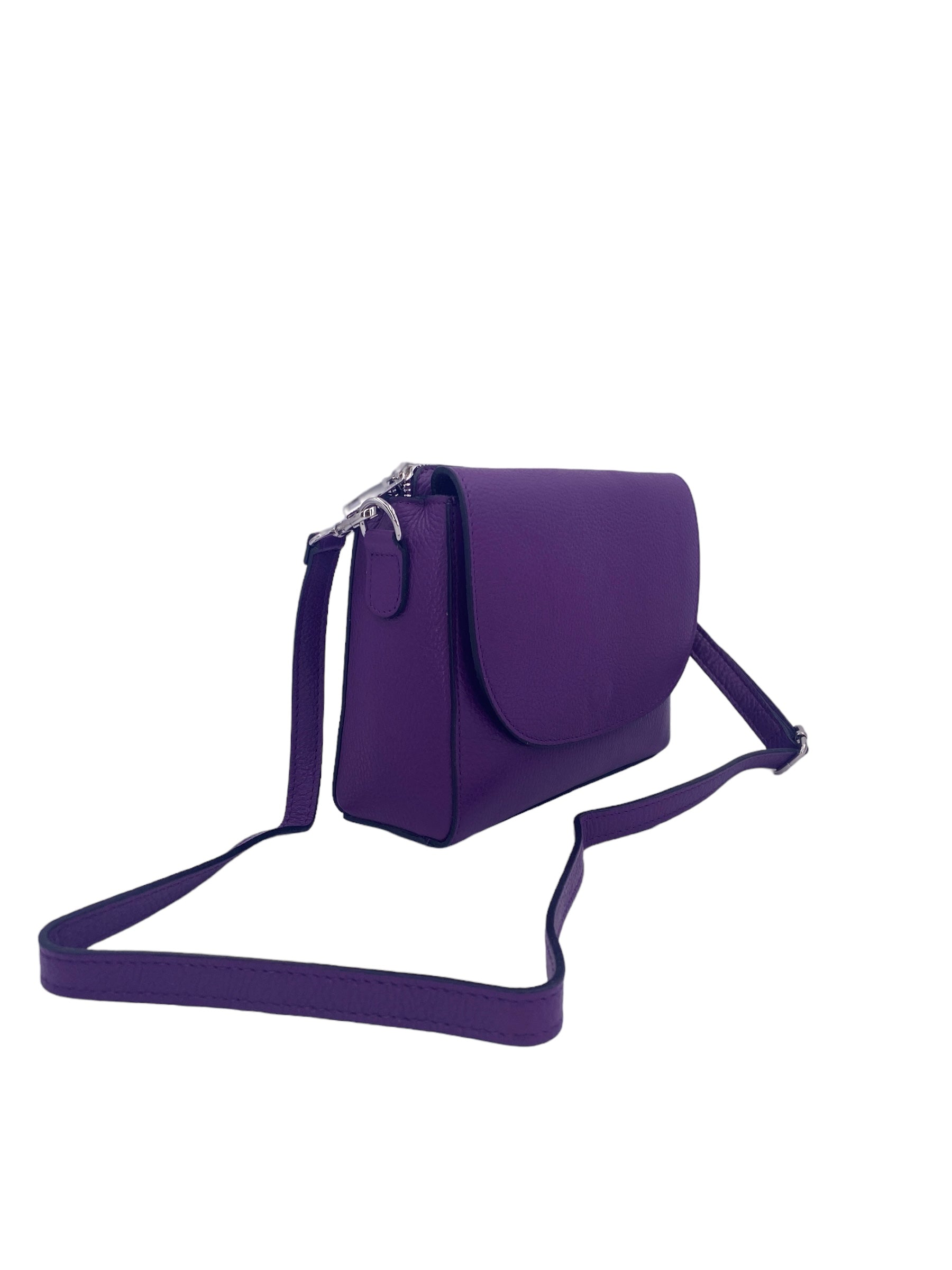 Apolline – Women's shoulder bag in genuine Italian leather with 3 compartments