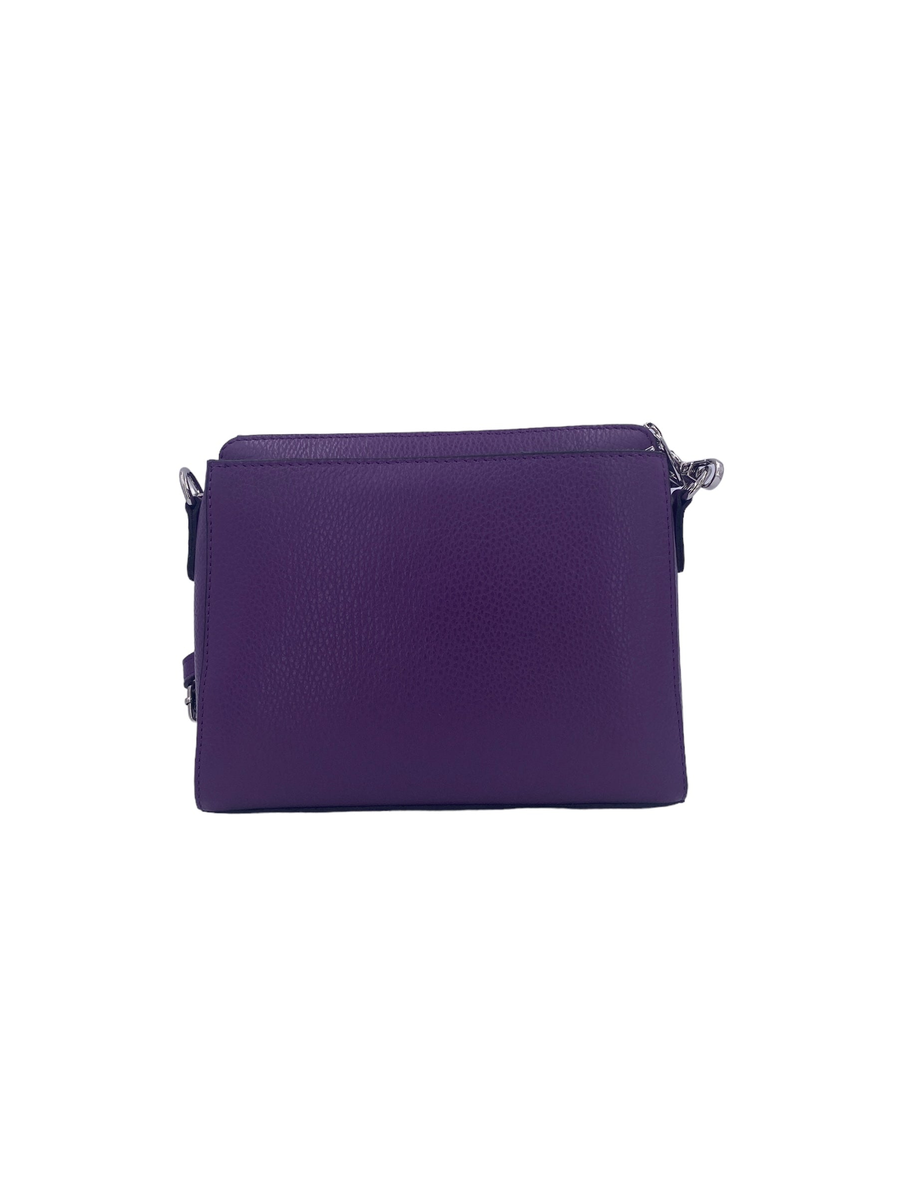 Apolline – Women's shoulder bag in genuine Italian leather with 3 compartments