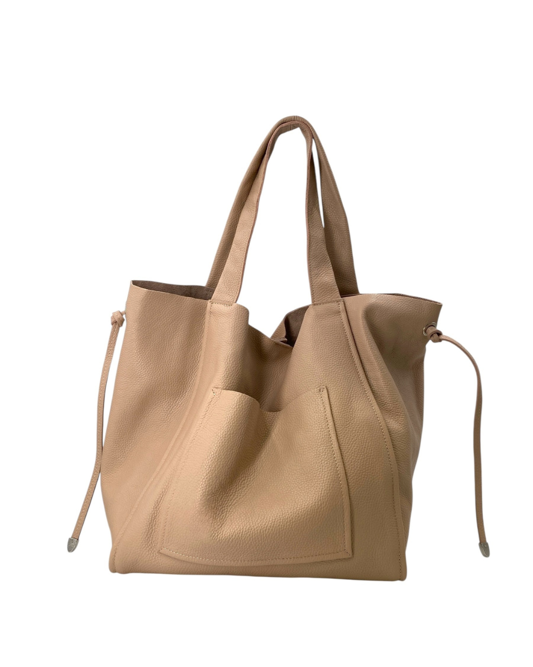 Isis – Damenhandtasche und Umhängetasche aus echtem italienischen Leder mit passender Clutch