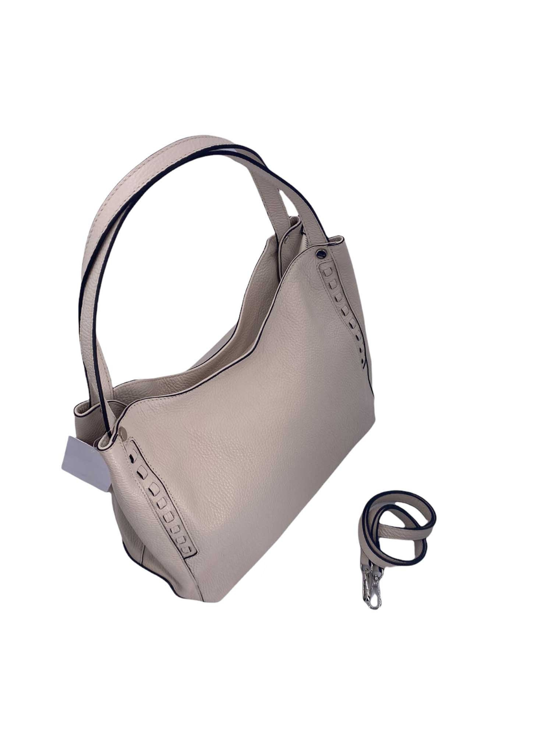 Jade – Damenhandtasche, Schultertasche und Crossbody-Tasche aus echtem italienischen Leder mit Doppelgriffen und Mehrzwecktaschen