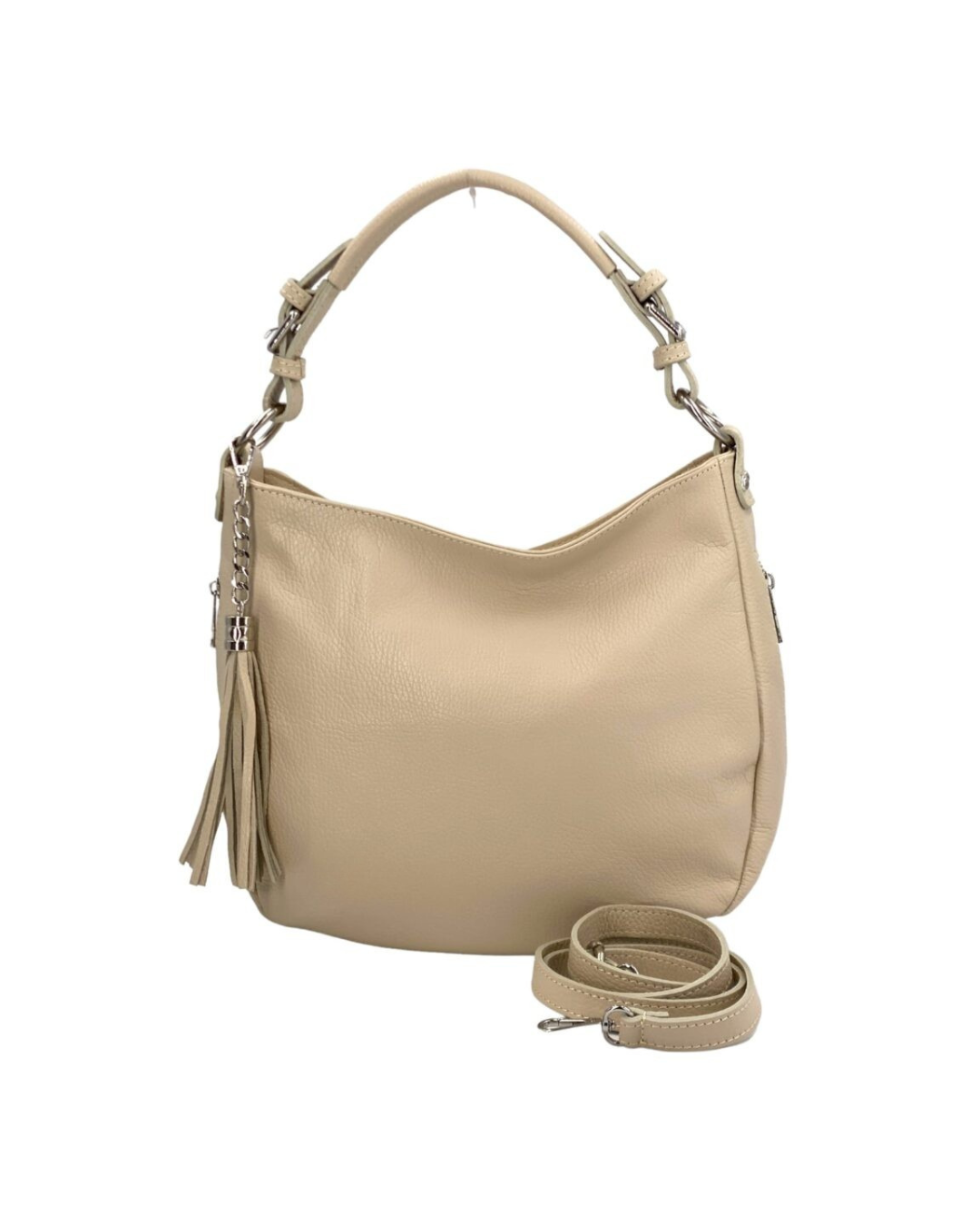 Jeanne – Women's shoulder and crossbody bag in genuine Italian leather