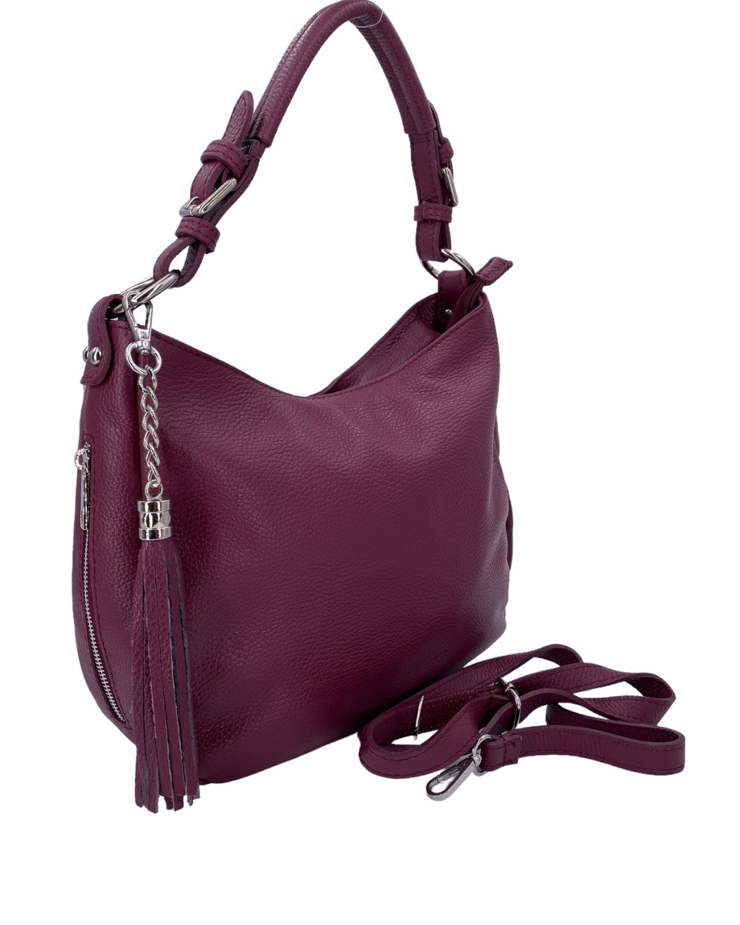 Jeanne – Women's shoulder and crossbody bag in genuine Italian leather