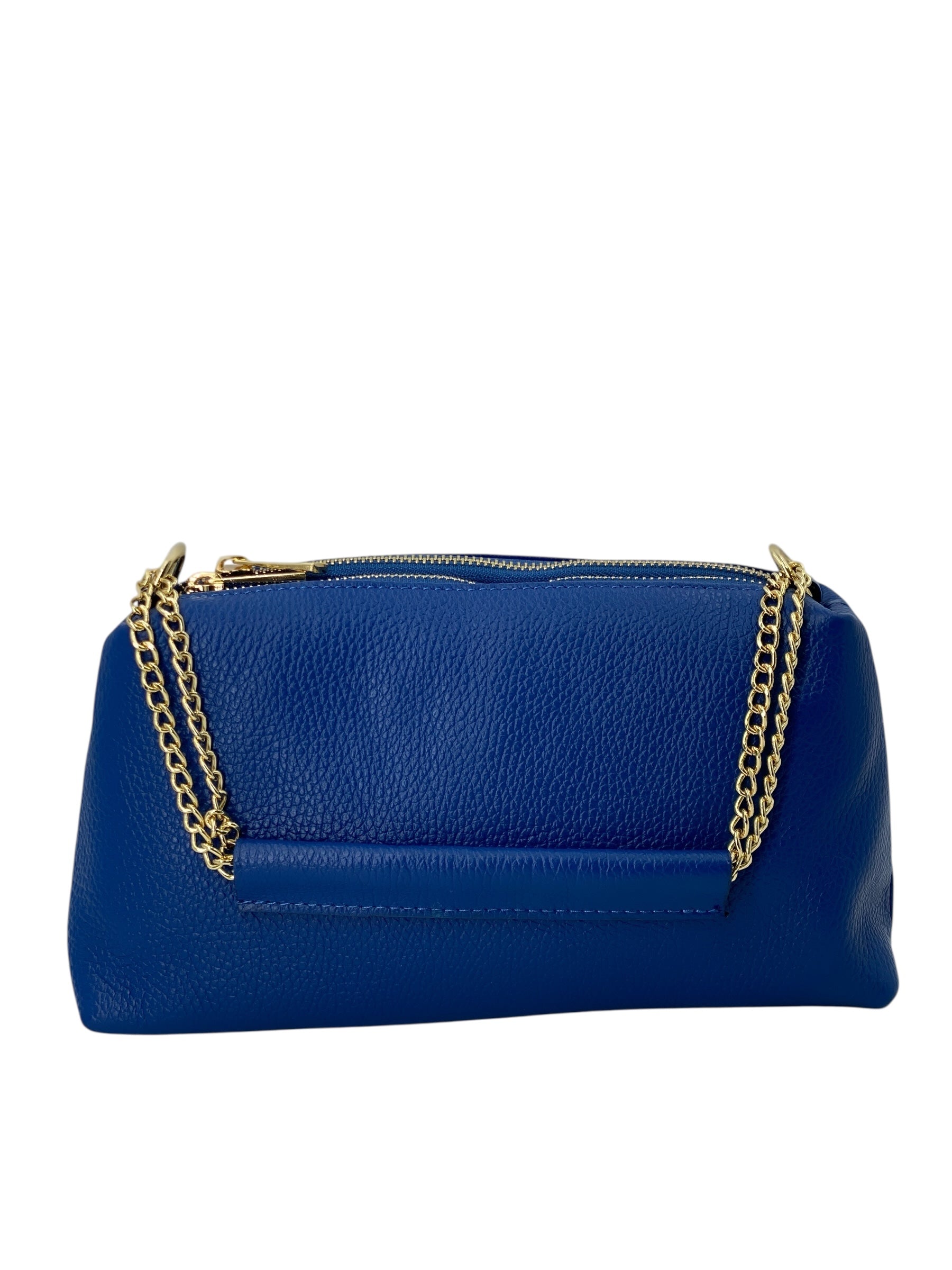 Giselle – Damenhandtasche und Umhängetasche aus echtem italienischen Leder mit Goldkette