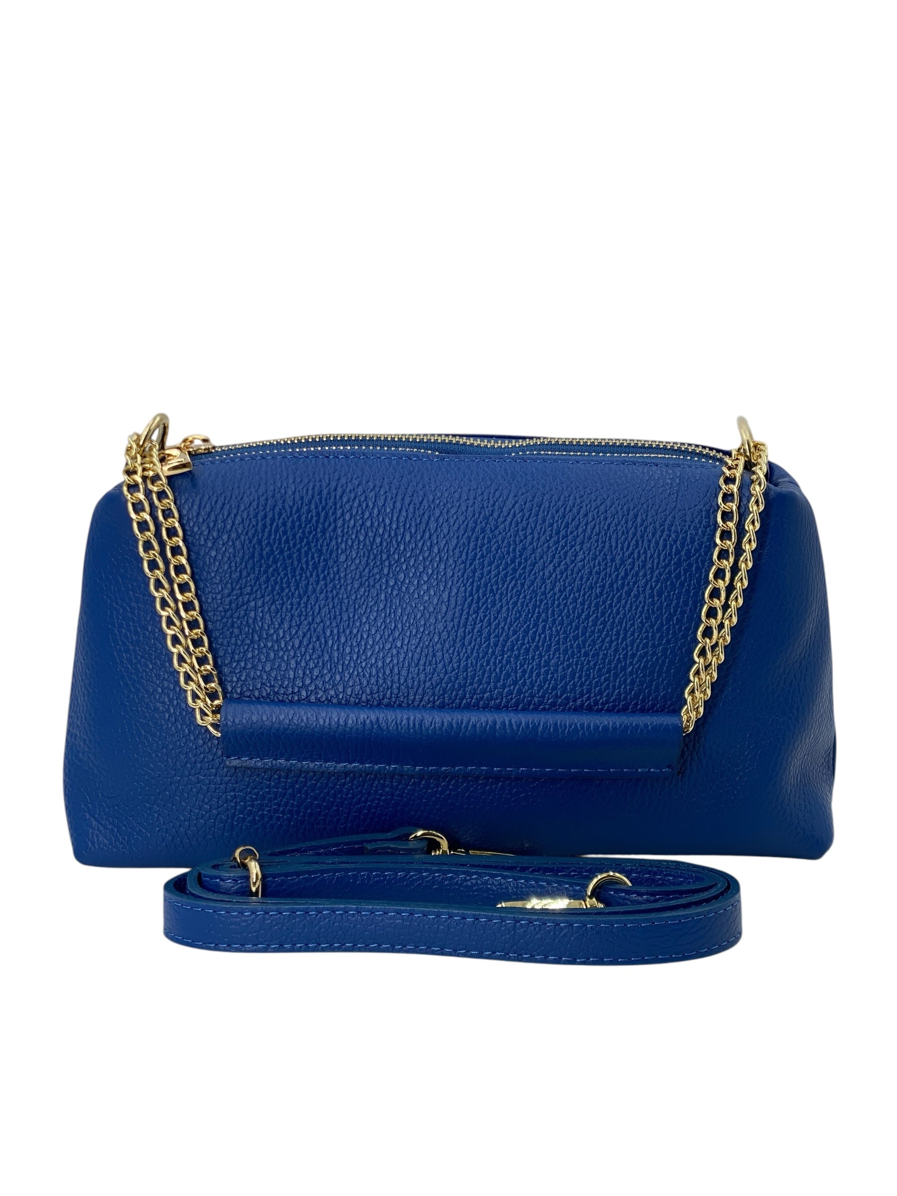 Giselle – Damenhandtasche und Umhängetasche aus echtem italienischen Leder mit Goldkette