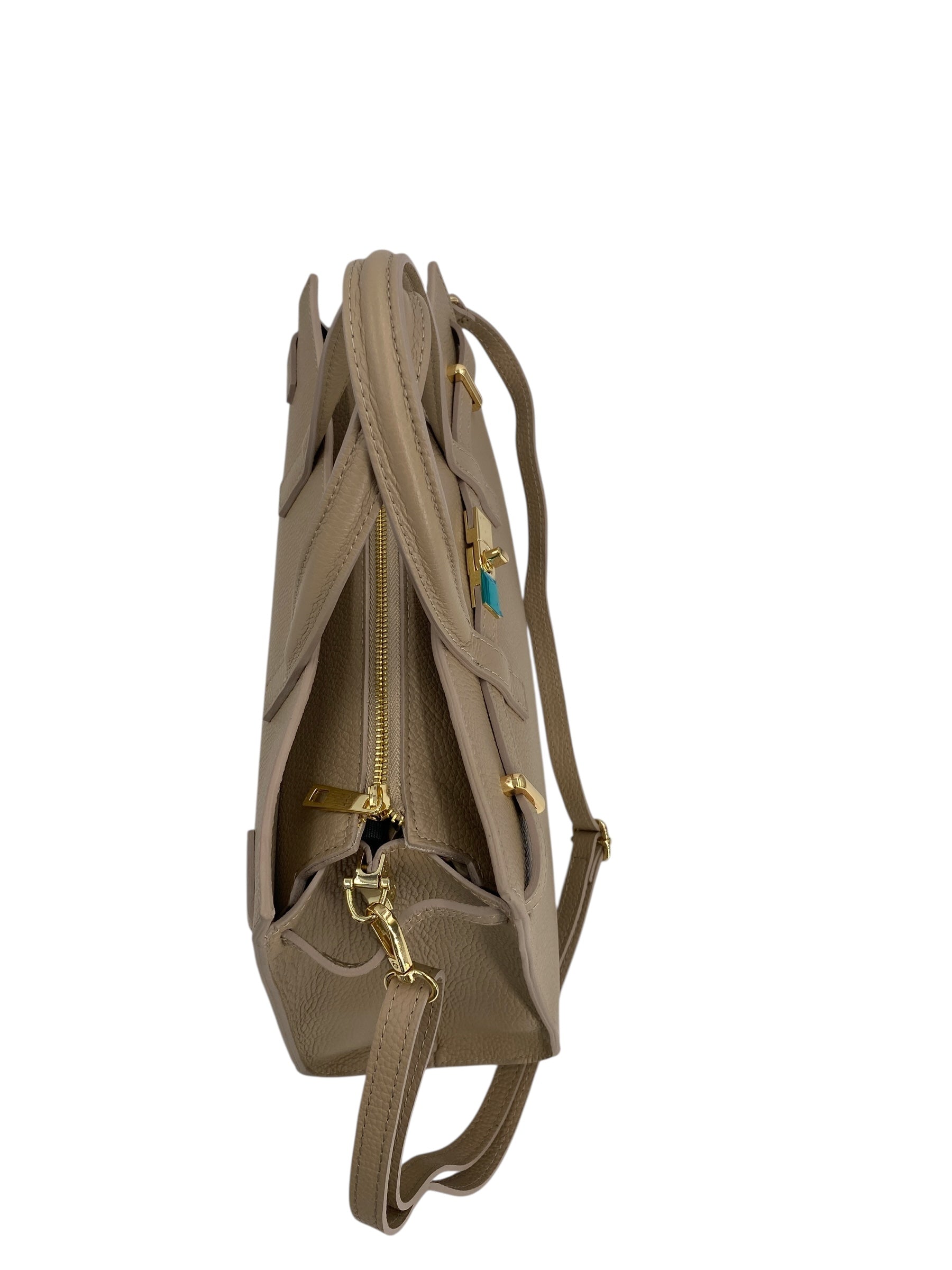 Francoise – Damenhandtasche und Umhängetasche aus echtem, handgefertigtem italienischem Leder
