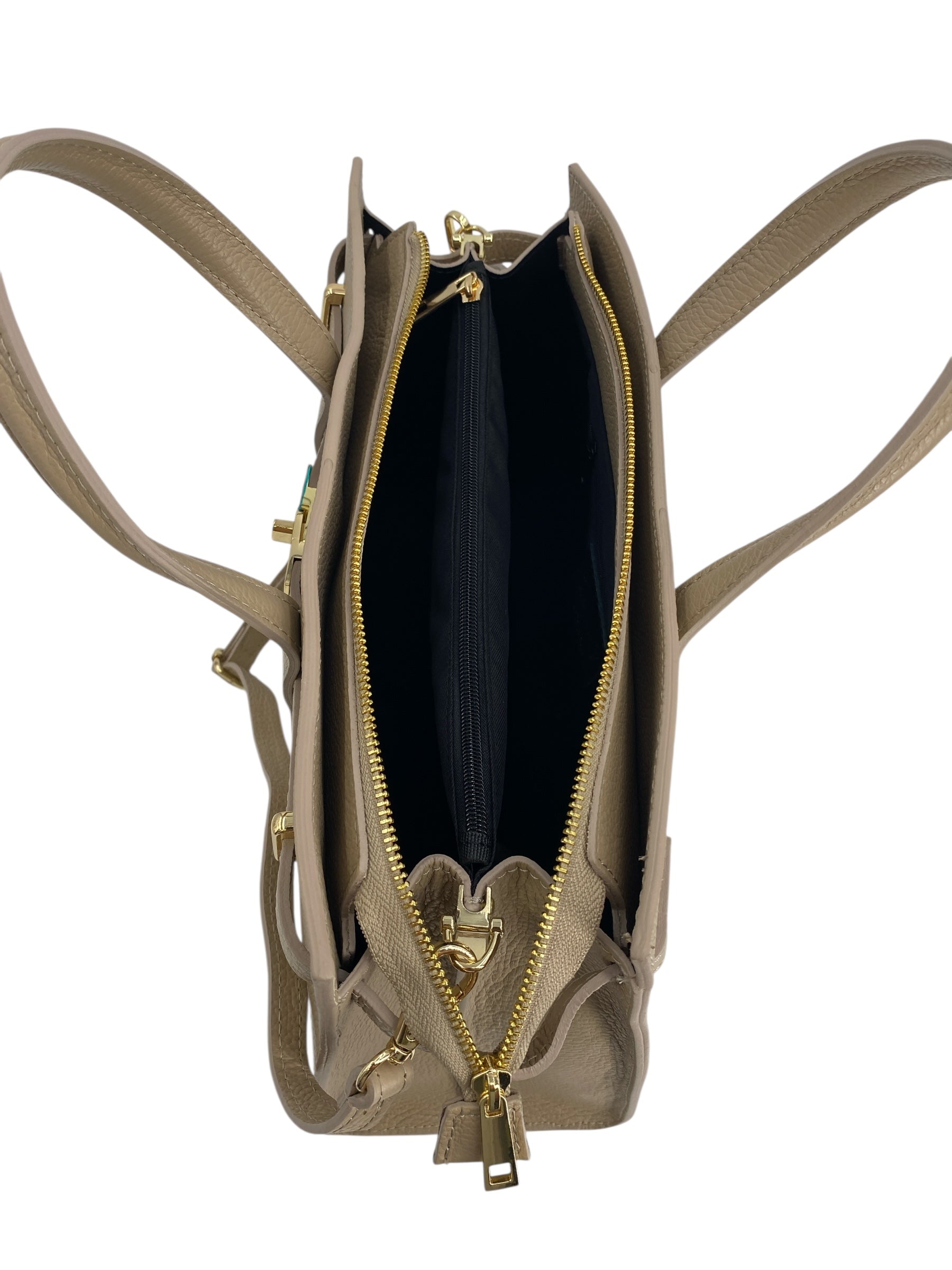 Francoise – Damenhandtasche und Umhängetasche aus echtem, handgefertigtem italienischem Leder
