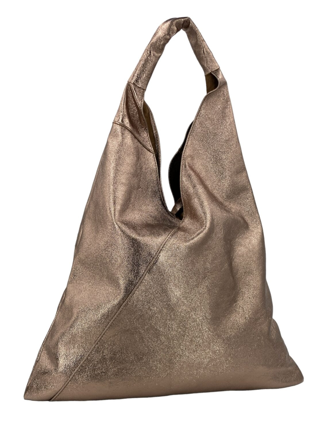Gabrielle – Women's shoulder bag in genuine Italian leather with matching mini pouch
