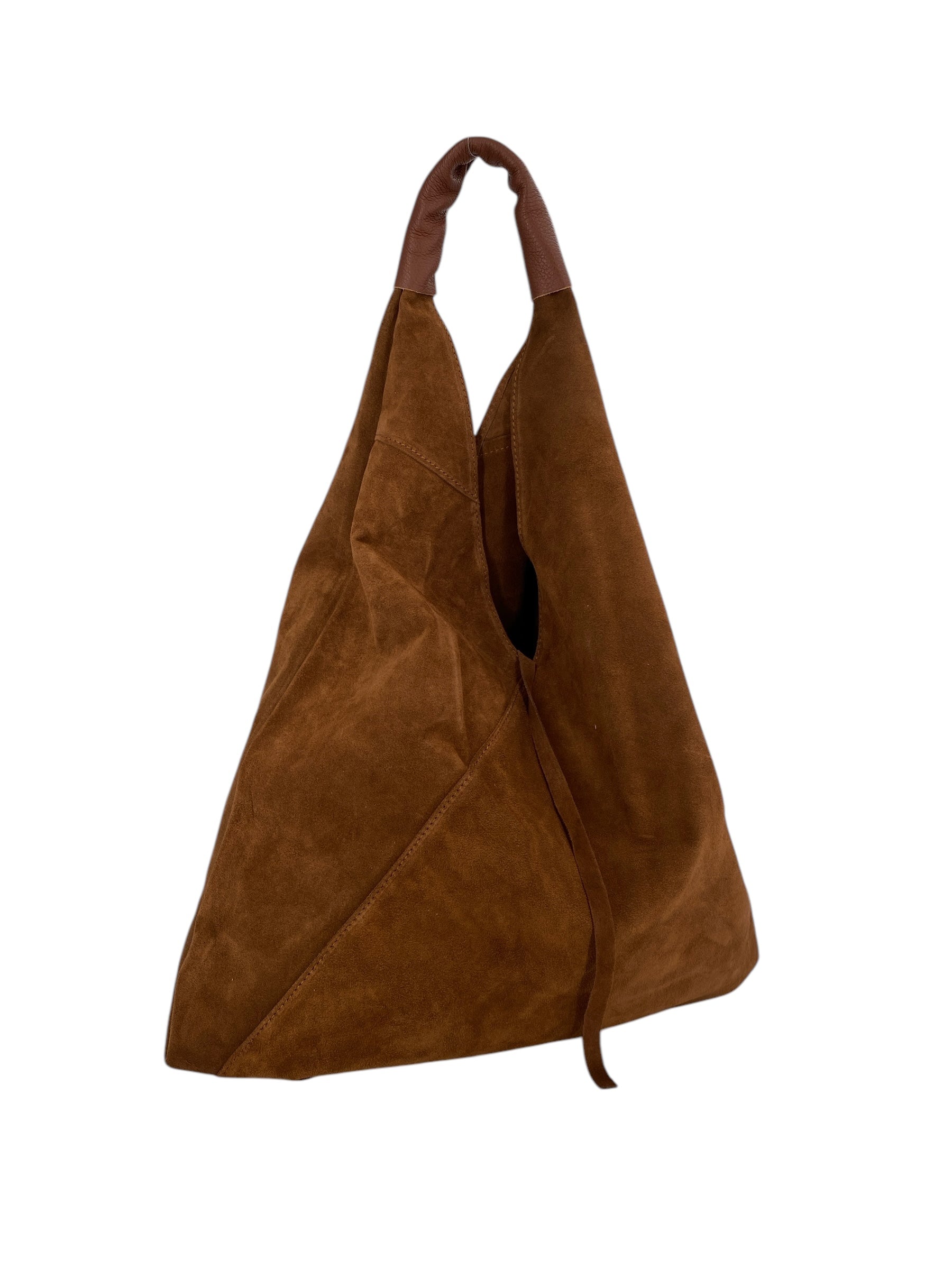 Gabrielle – Women's shoulder bag in genuine Italian leather with matching mini pouch