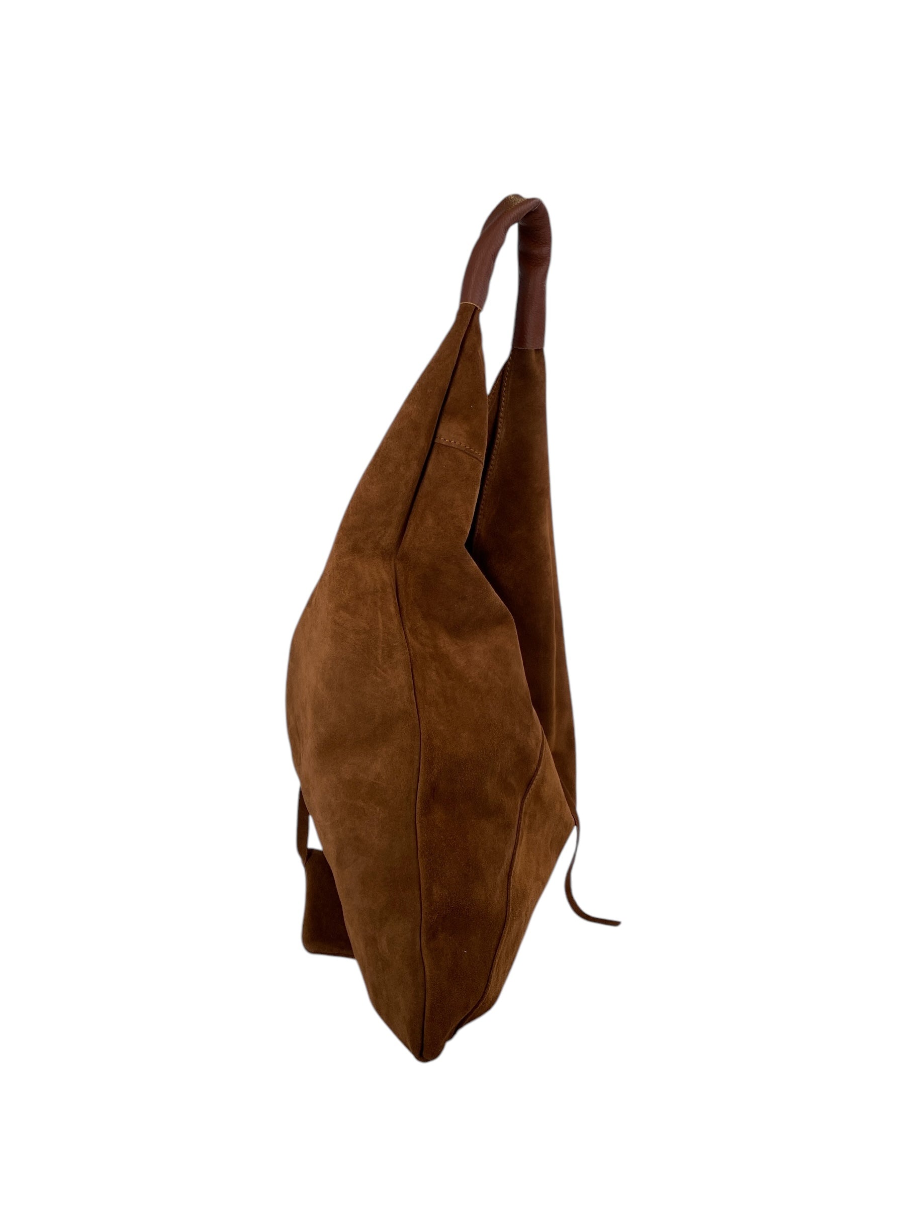 Gabrielle – Women's shoulder bag in genuine Italian leather with matching mini pouch