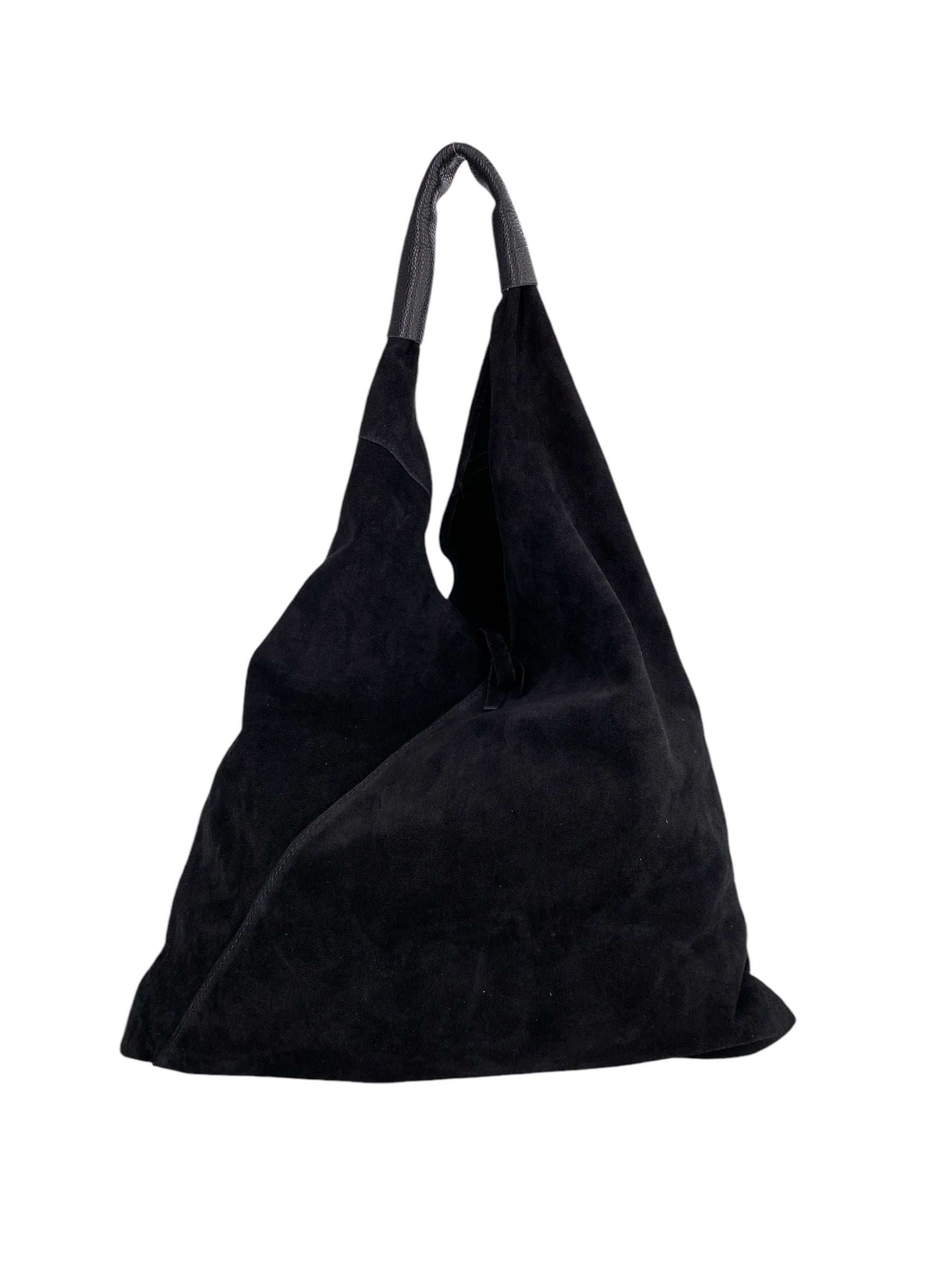 Gabrielle – Women's shoulder bag in genuine Italian leather with matching mini pouch
