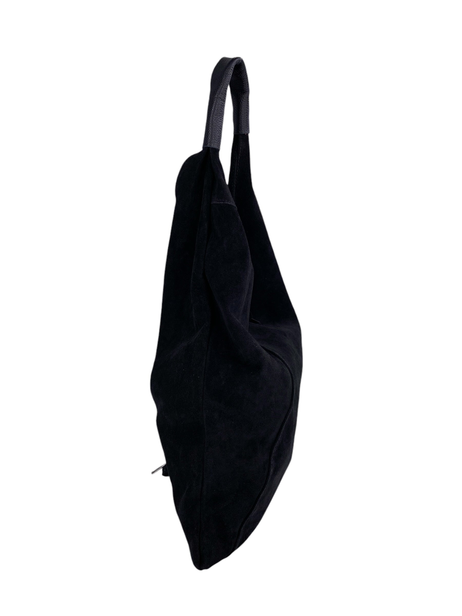 Gabrielle – Women's shoulder bag in genuine Italian leather with matching mini pouch