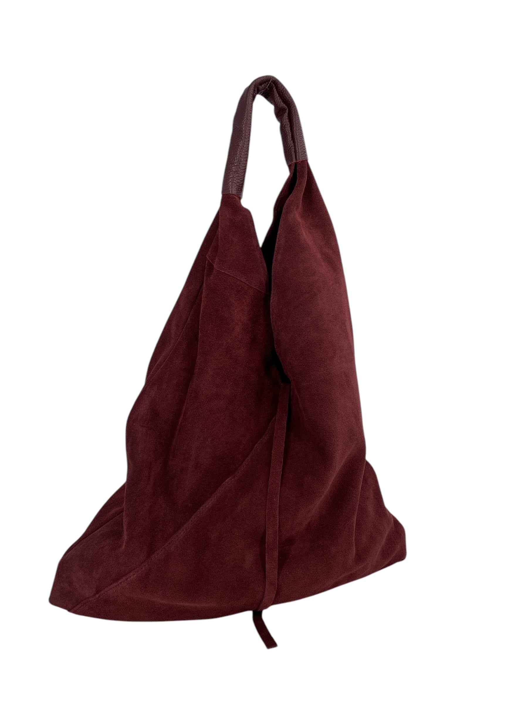 Gabrielle – Women's shoulder bag in genuine Italian leather with matching mini pouch