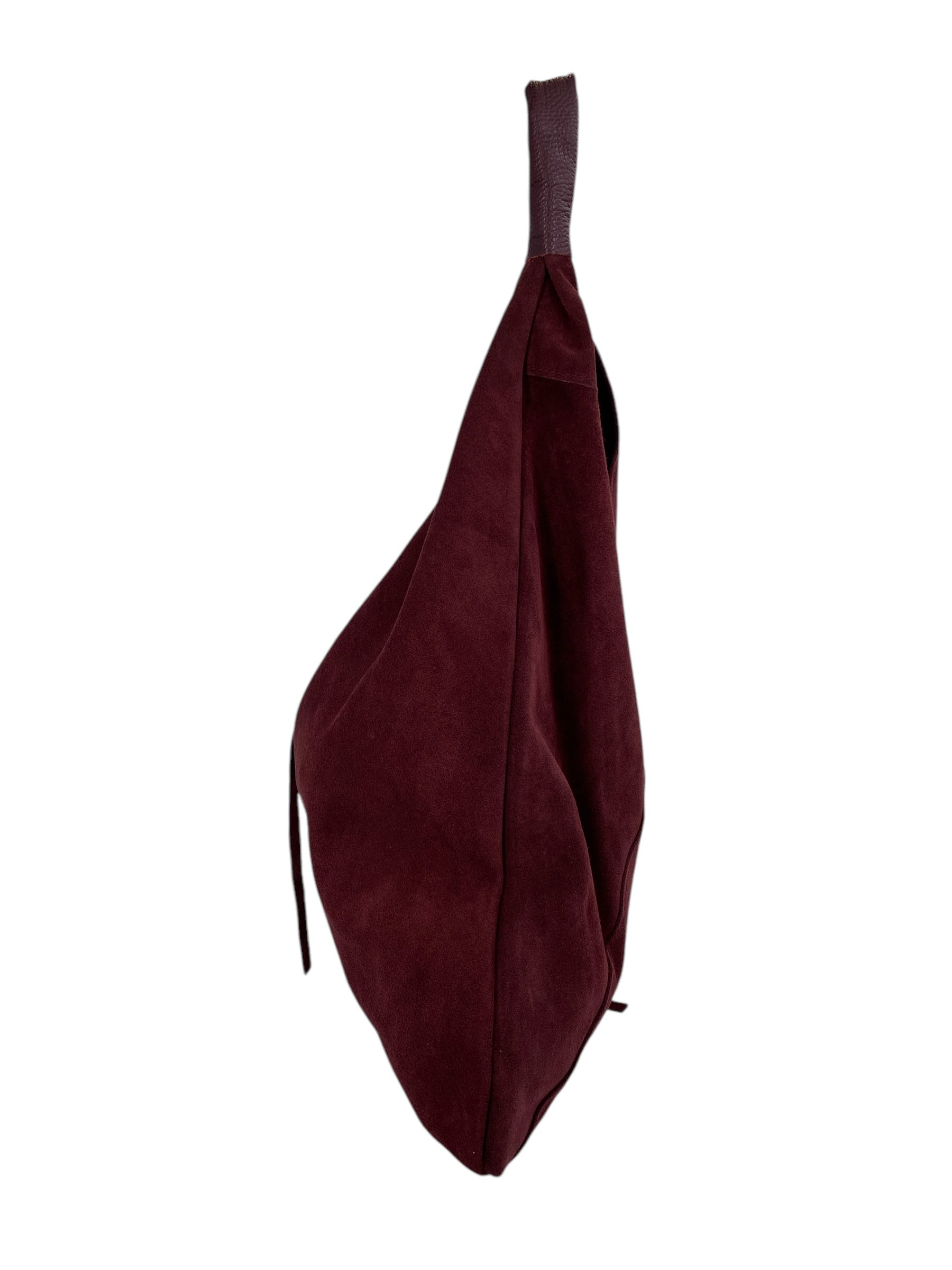 Gabrielle – Women's shoulder bag in genuine Italian leather with matching mini pouch