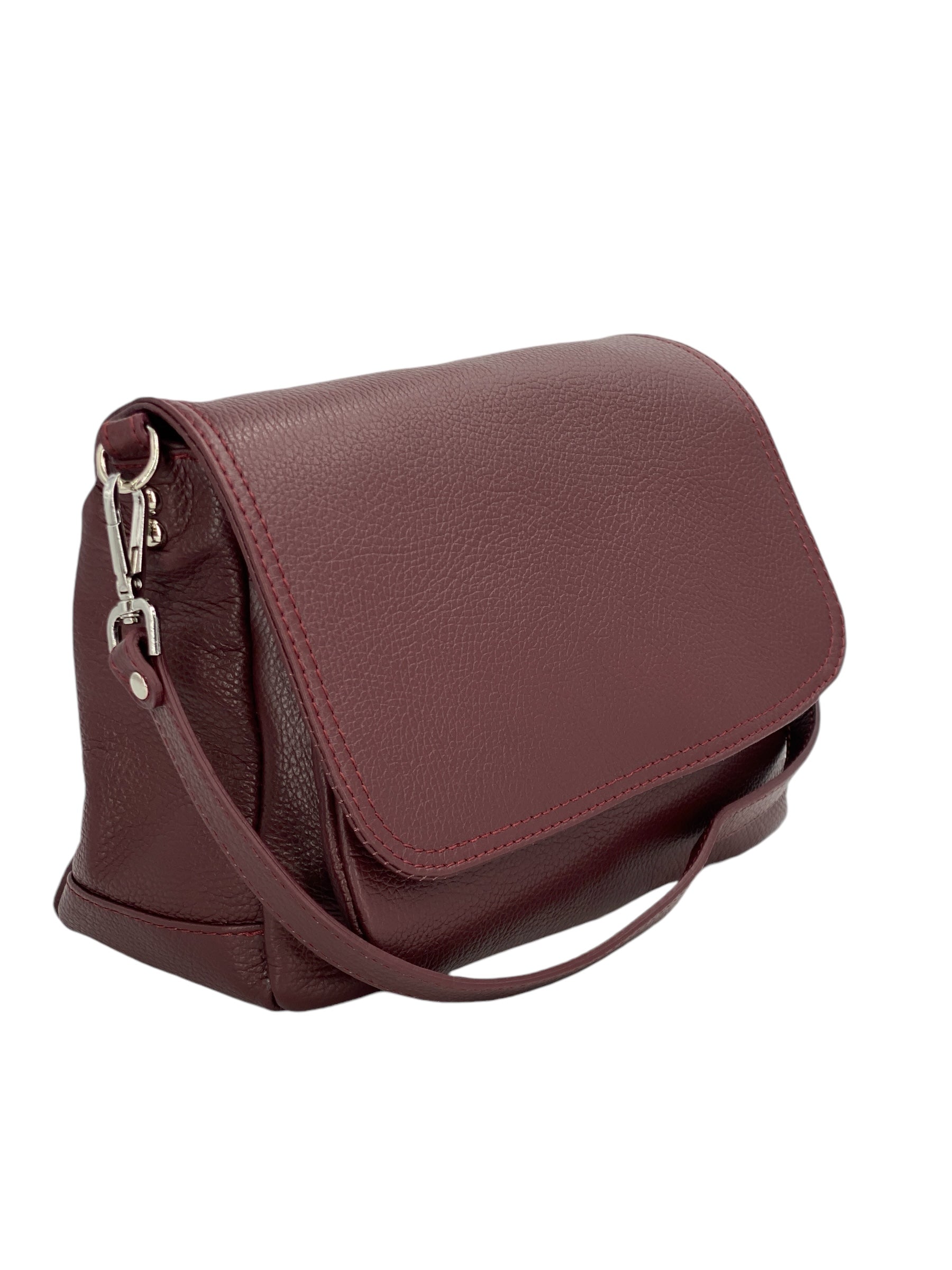 Eudoxie – Damen-Umhängetasche aus echtem italienischem Leder mit multifunktionalen Taschen