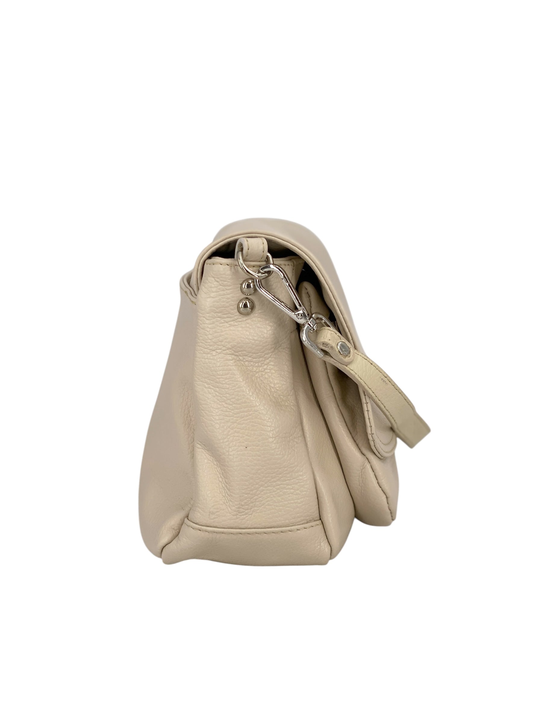 Eudoxie – Damen-Umhängetasche aus echtem italienischem Leder mit multifunktionalen Taschen