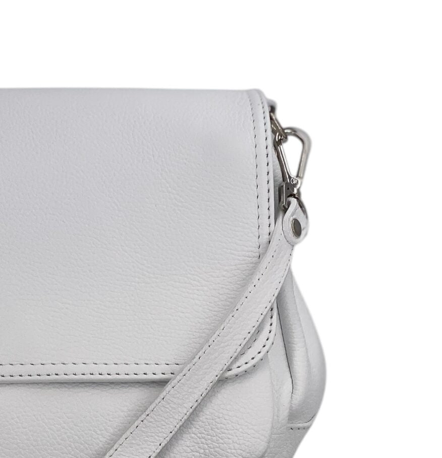 Eudoxie – Damen-Umhängetasche aus echtem italienischem Leder mit multifunktionalen Taschen