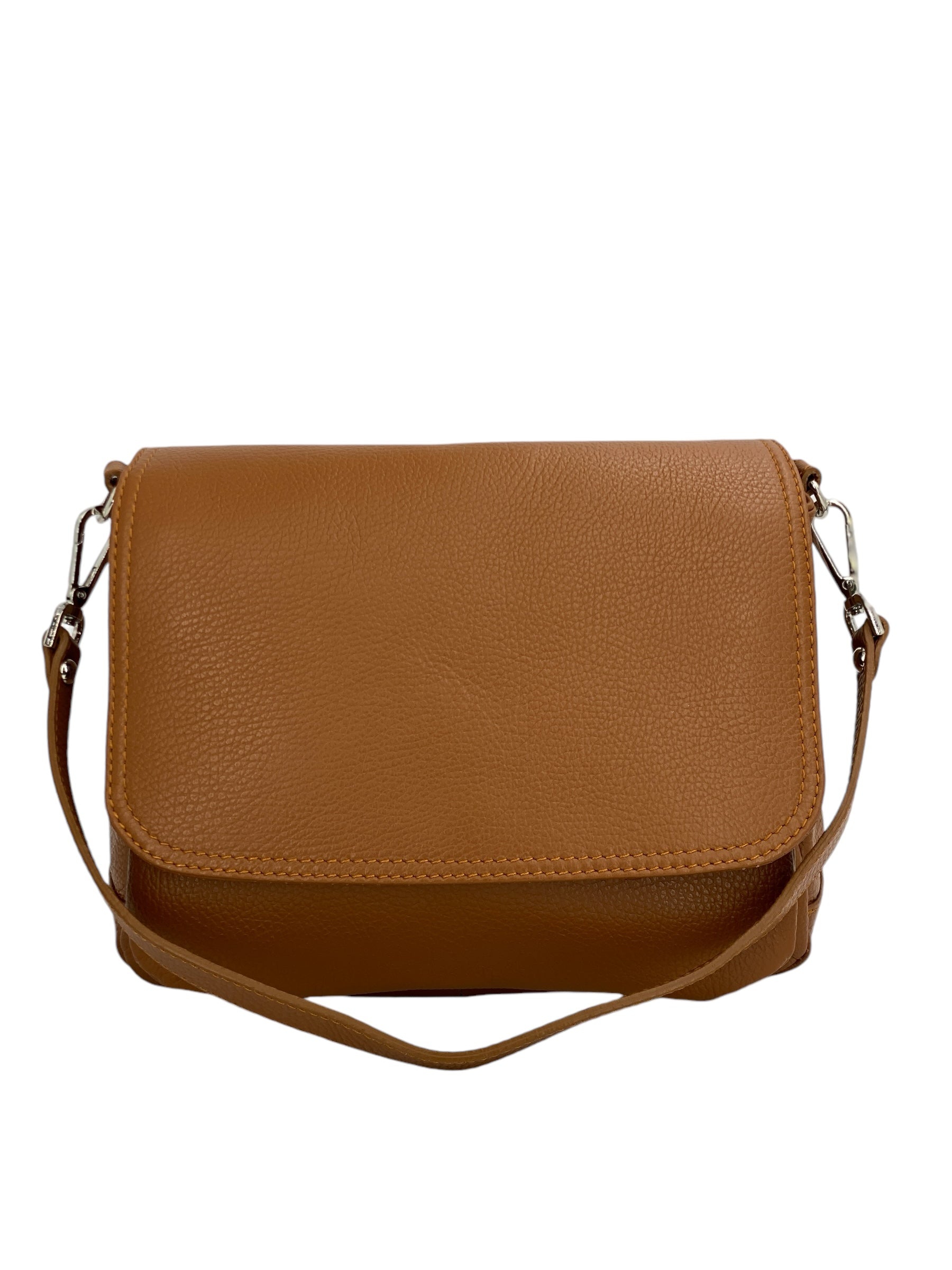 Eudoxie – Damen-Umhängetasche aus echtem italienischem Leder mit multifunktionalen Taschen