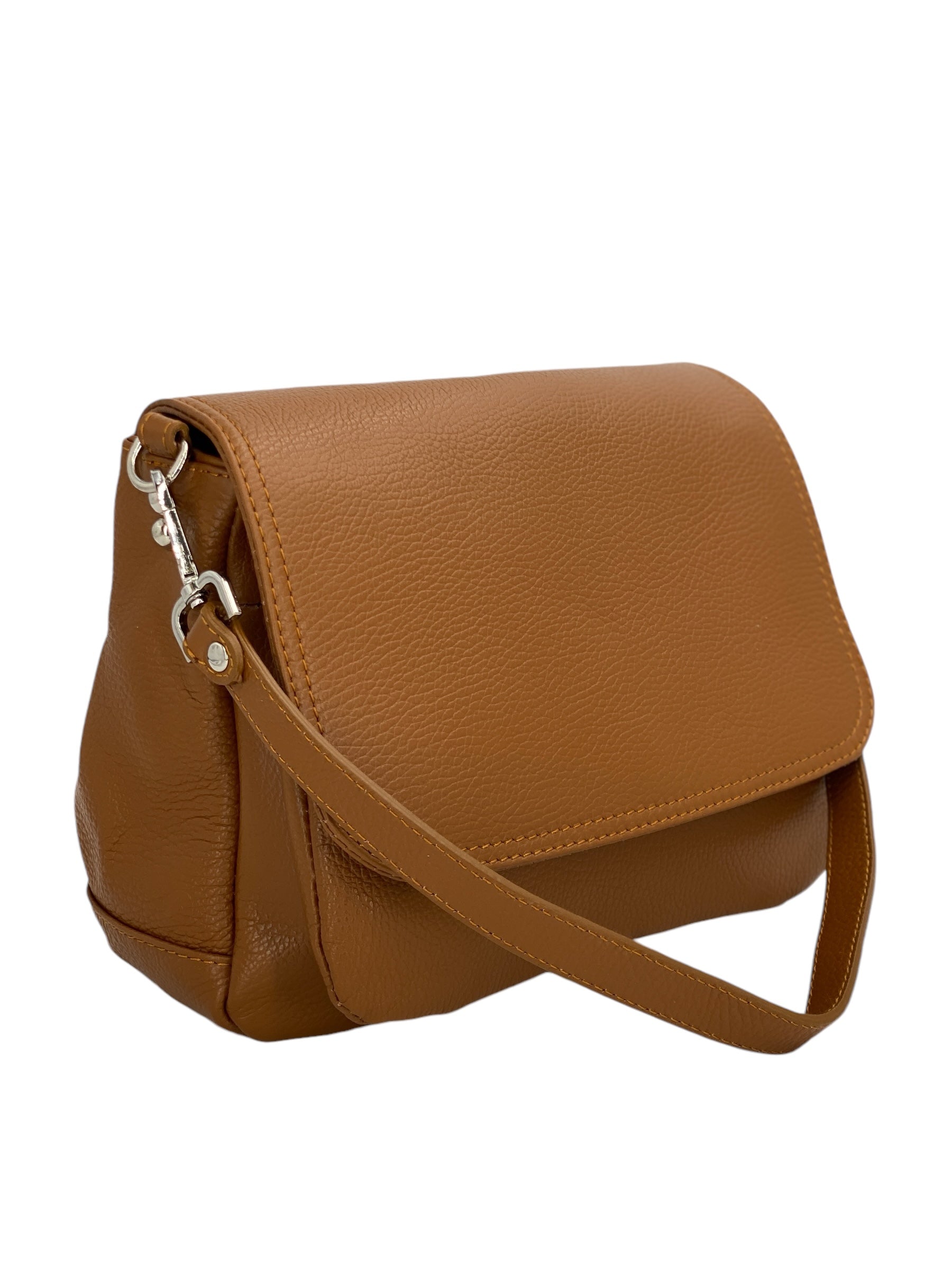 Eudoxie – Damen-Umhängetasche aus echtem italienischem Leder mit multifunktionalen Taschen