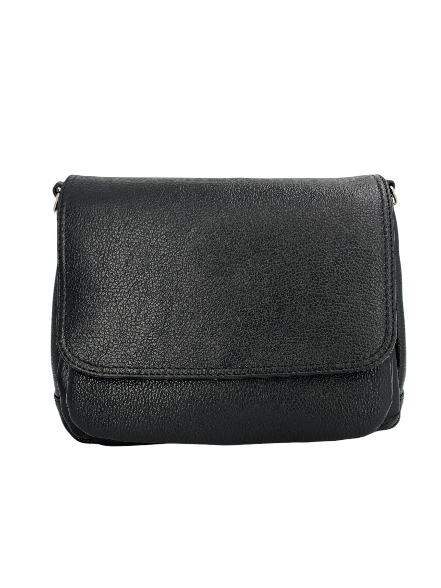 Eudoxie – Damen-Umhängetasche aus echtem italienischem Leder mit multifunktionalen Taschen