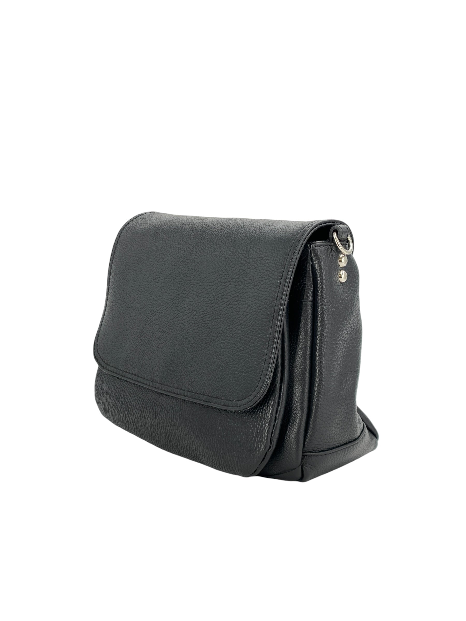 Eudoxie – Damen-Umhängetasche aus echtem italienischem Leder mit multifunktionalen Taschen