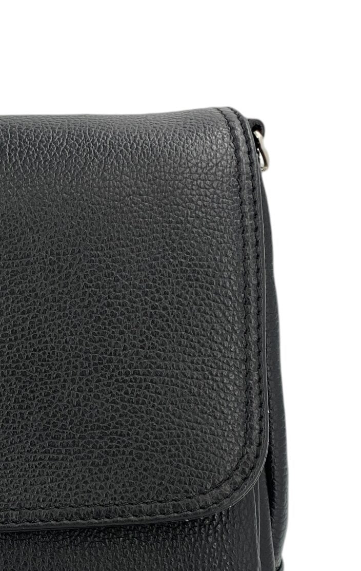Eudoxie – Damen-Umhängetasche aus echtem italienischem Leder mit multifunktionalen Taschen