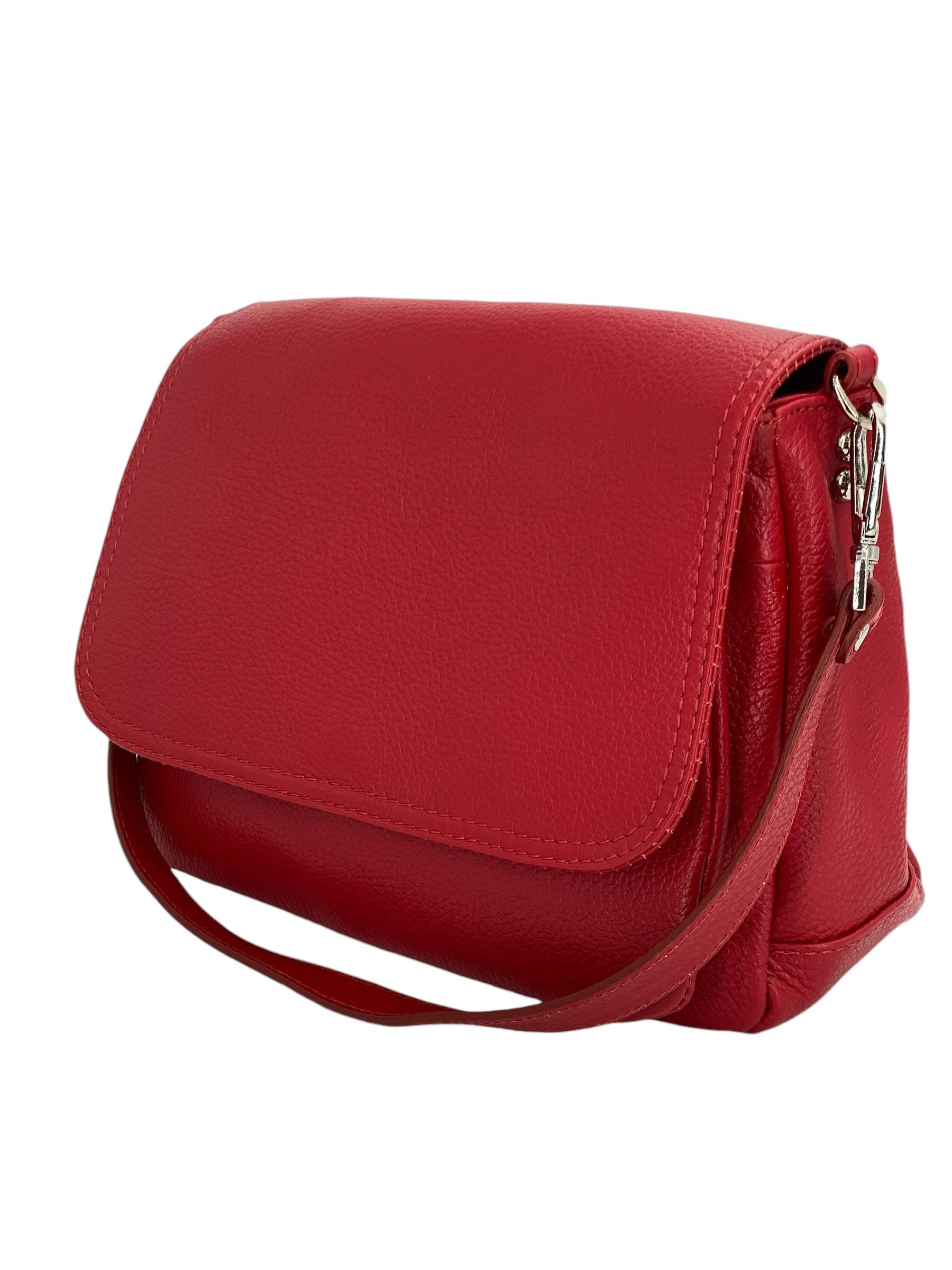 Eudoxie – Damen-Umhängetasche aus echtem italienischem Leder mit multifunktionalen Taschen