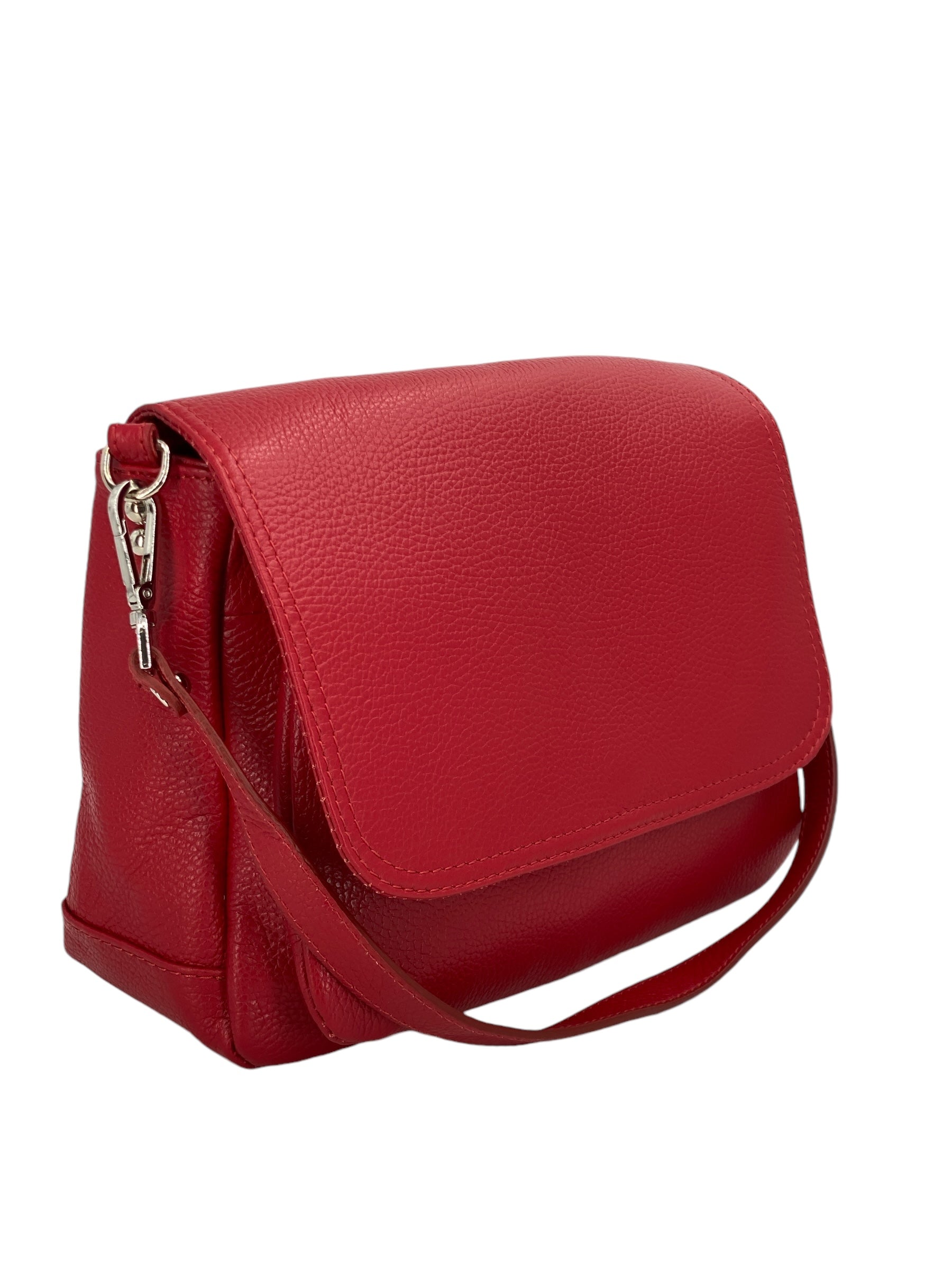 Eudoxie – Damen-Umhängetasche aus echtem italienischem Leder mit multifunktionalen Taschen