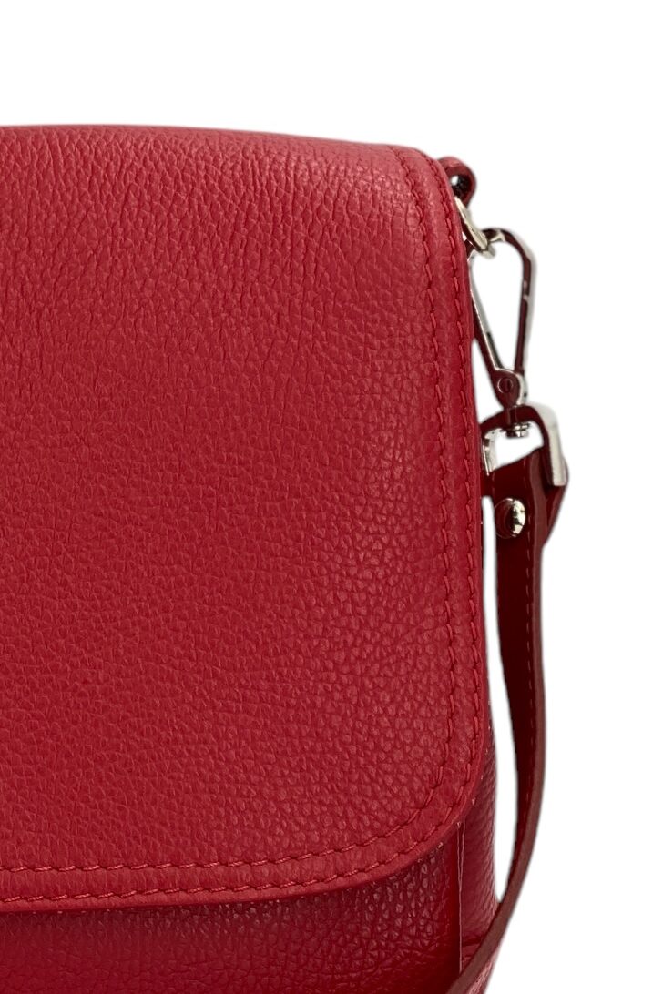 Eudoxie – Damen-Umhängetasche aus echtem italienischem Leder mit multifunktionalen Taschen