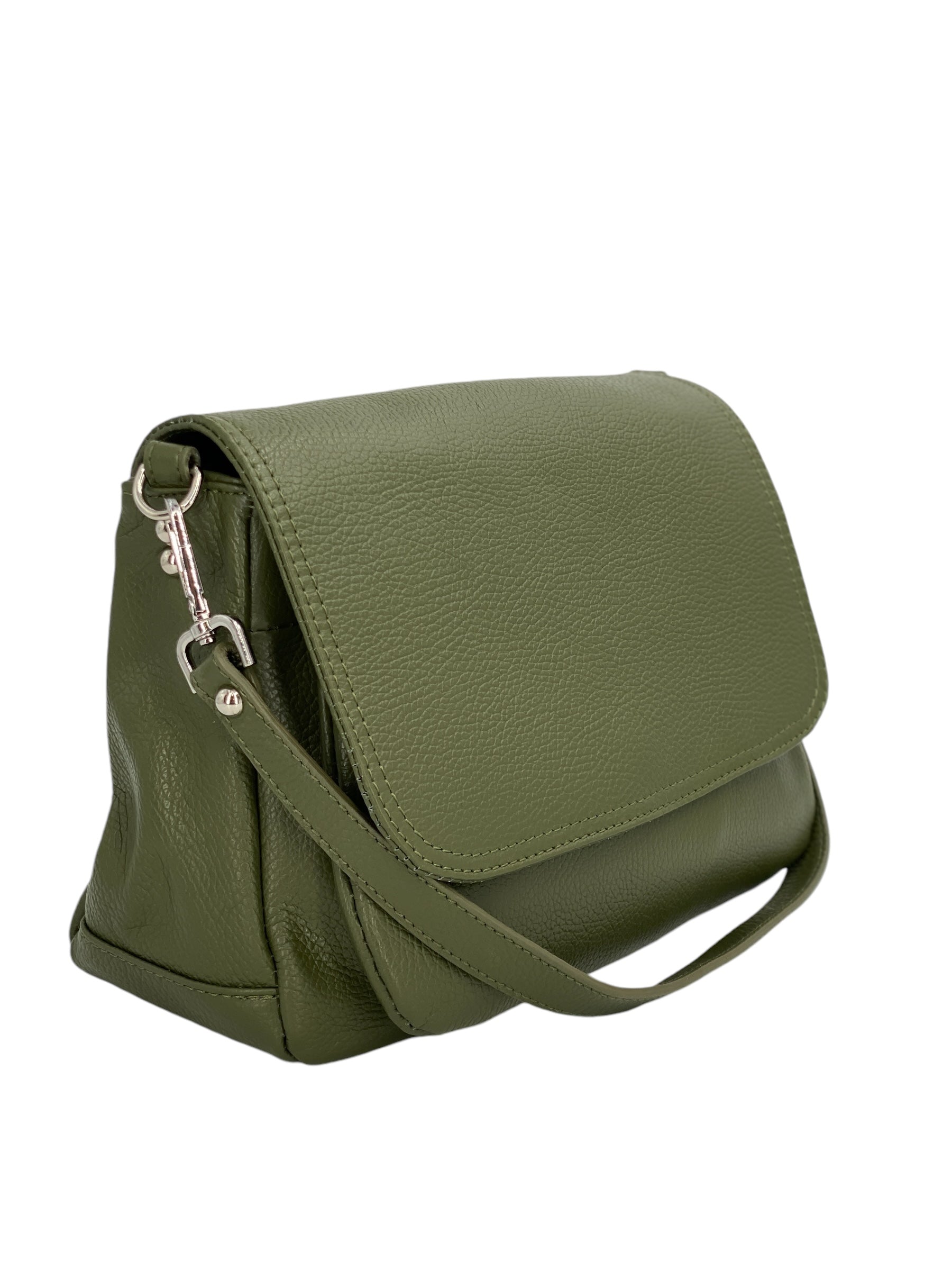 Eudoxie – Damen-Umhängetasche aus echtem italienischem Leder mit multifunktionalen Taschen