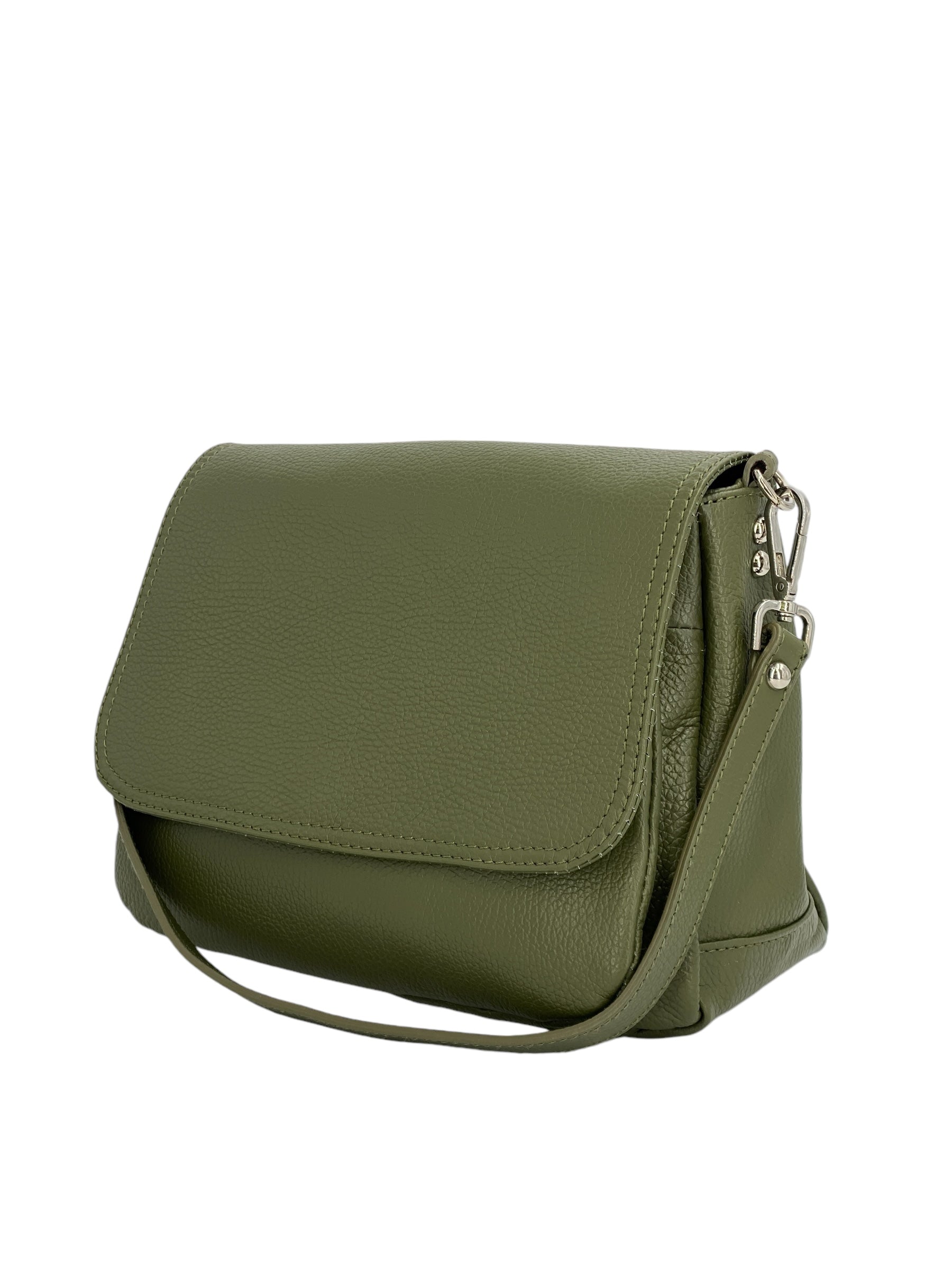 Eudoxie – Damen-Umhängetasche aus echtem italienischem Leder mit multifunktionalen Taschen