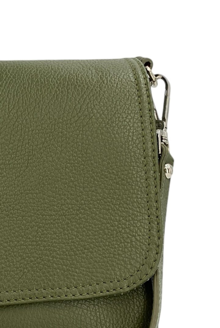 Eudoxie – Damen-Umhängetasche aus echtem italienischem Leder mit multifunktionalen Taschen