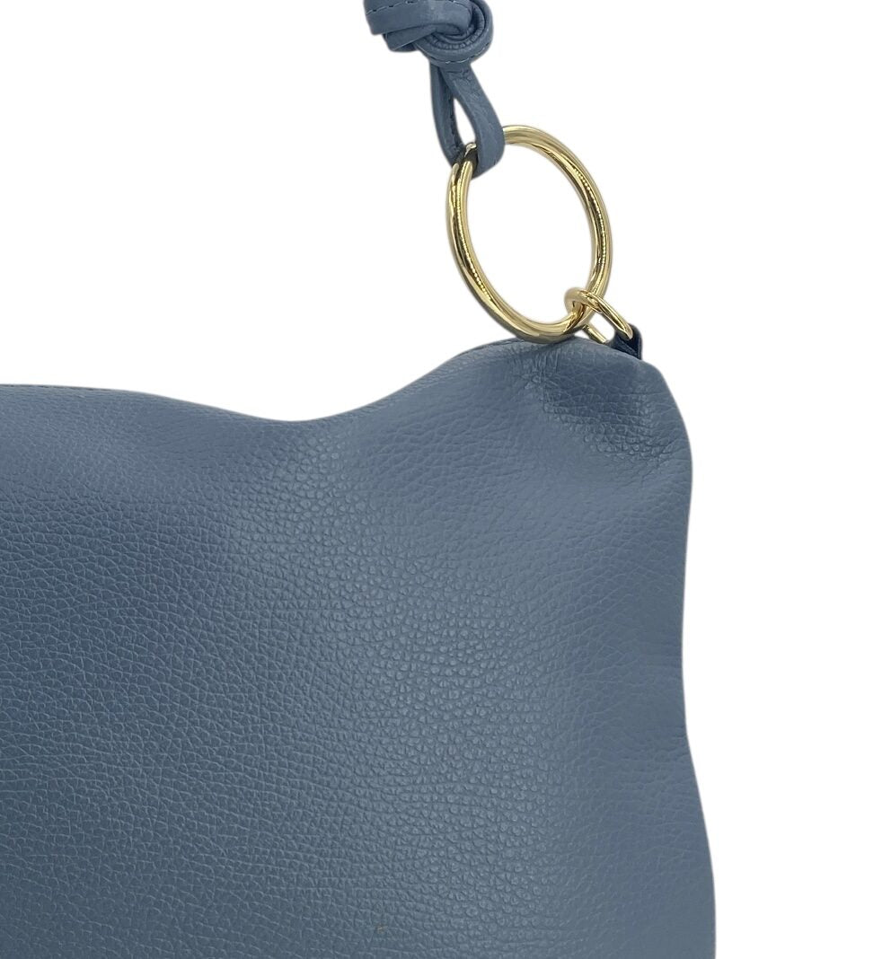 Salome – Damen-Umhängetasche aus echtem italienischen Leder mit geräumigem Innenraum