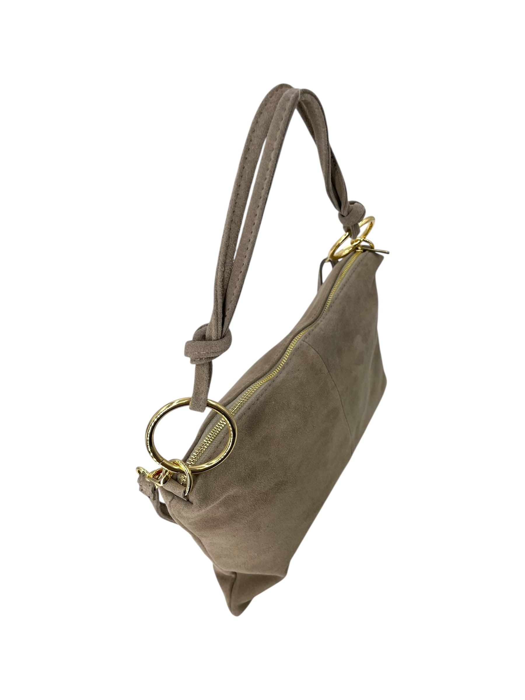 Salome – Damen-Umhängetasche aus echtem italienischen Leder mit geräumigem Innenraum