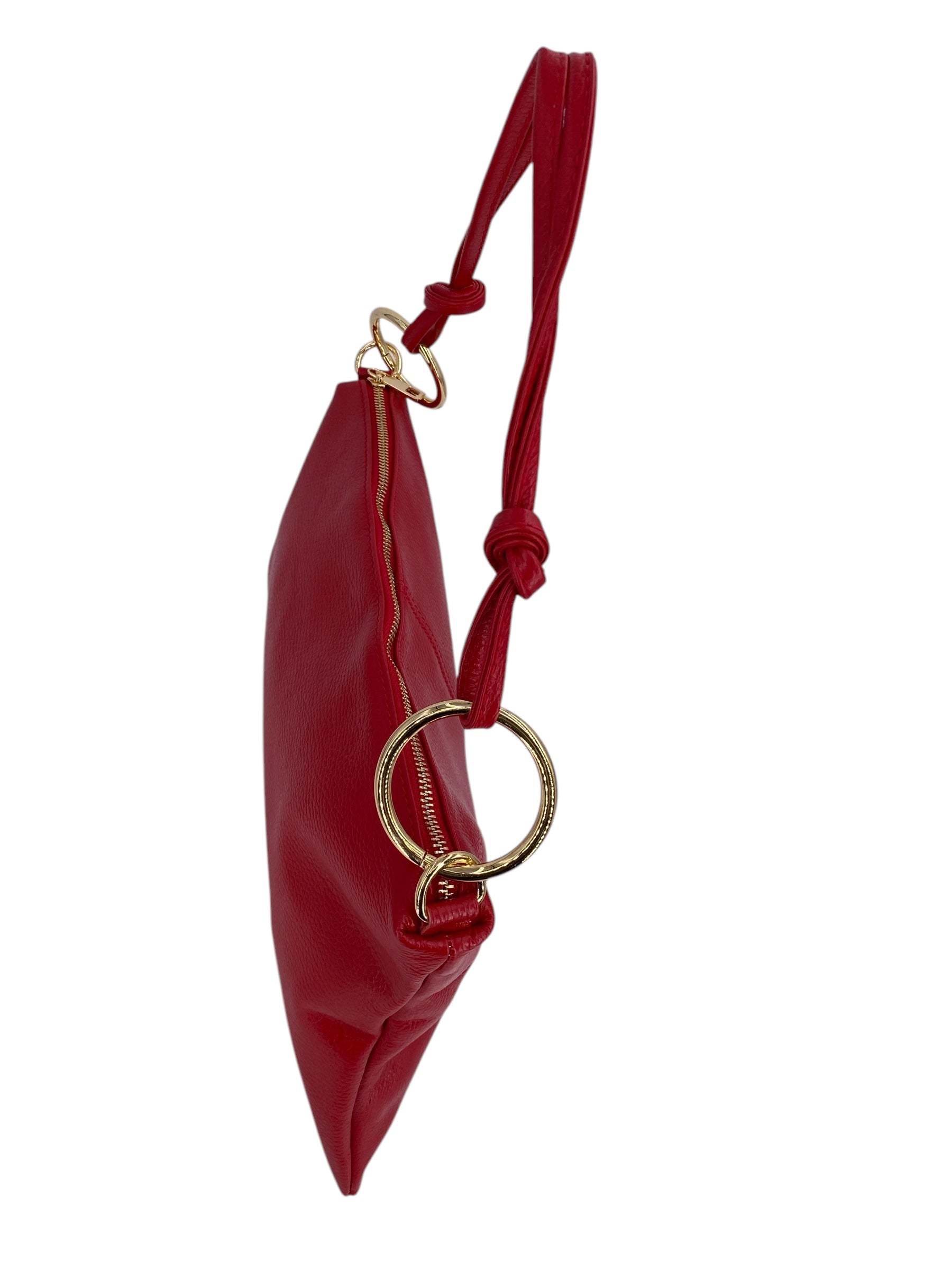 Salome – Damen-Umhängetasche aus echtem italienischen Leder mit geräumigem Innenraum