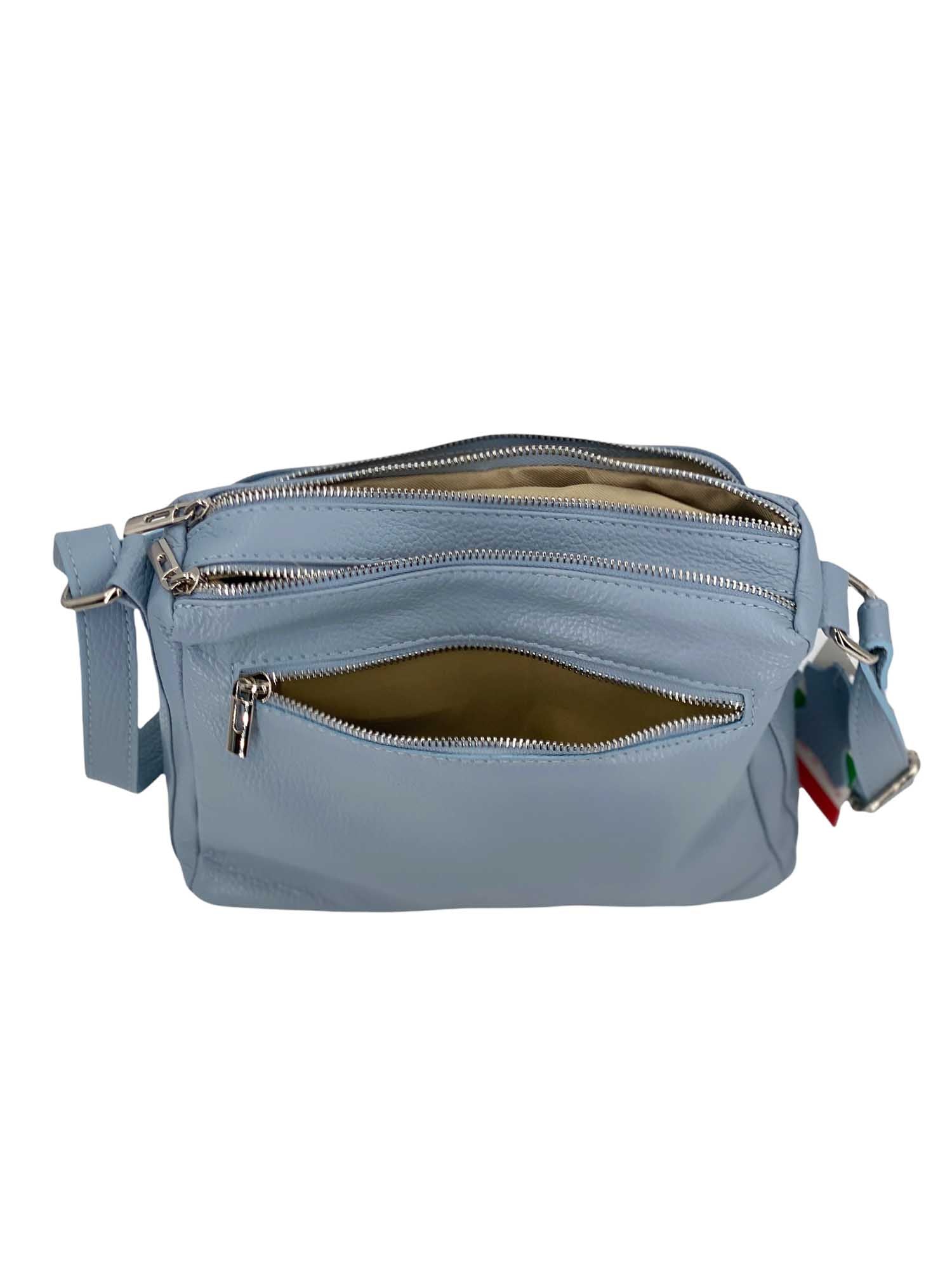 Sabrine – Women's genuine Italian leather shoulder and crossbody bag with adjustable shoulder strap