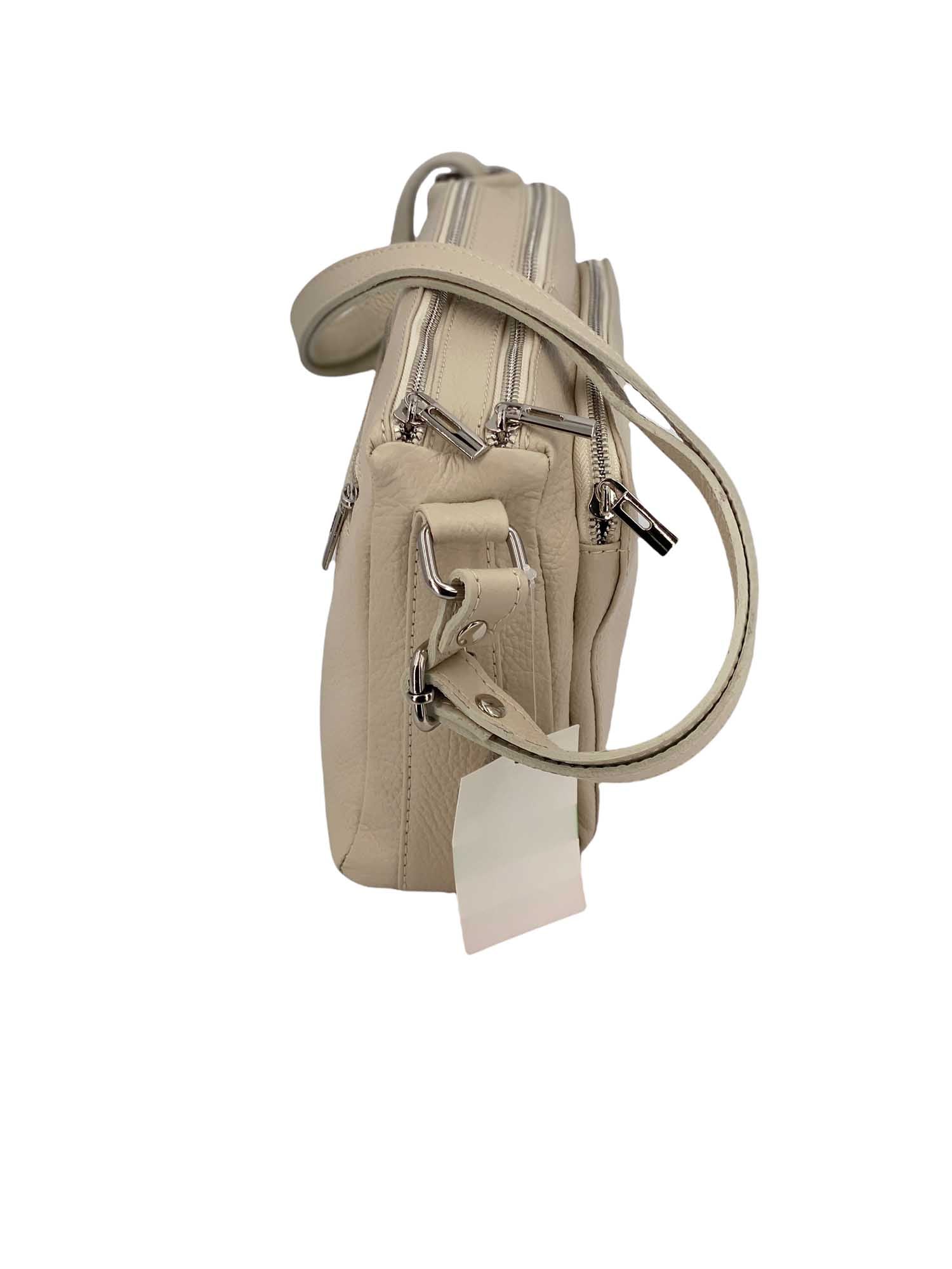 Sabrine – Women's genuine Italian leather shoulder and crossbody bag with adjustable shoulder strap