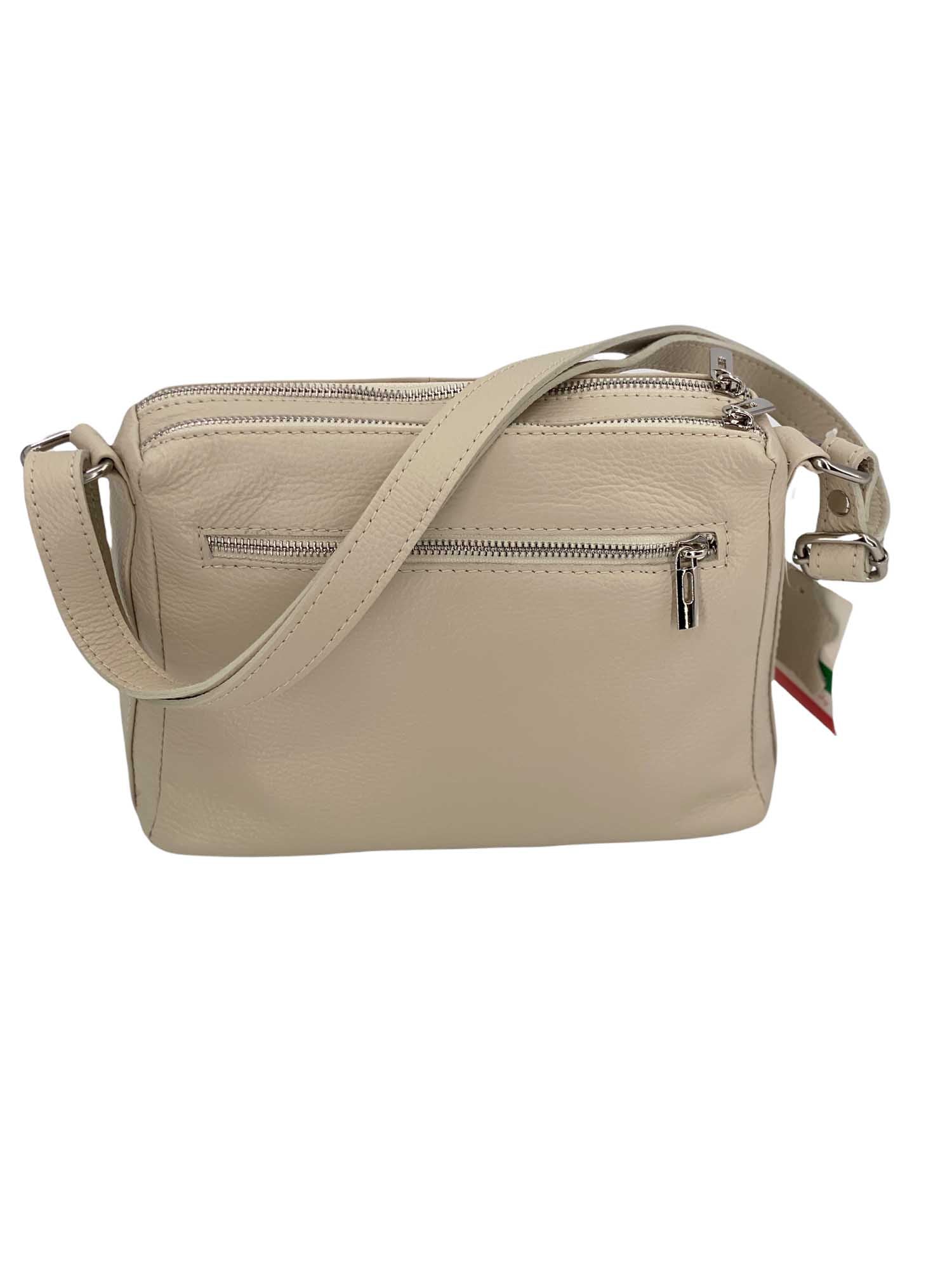 Sabrine – Women's genuine Italian leather shoulder and crossbody bag with adjustable shoulder strap