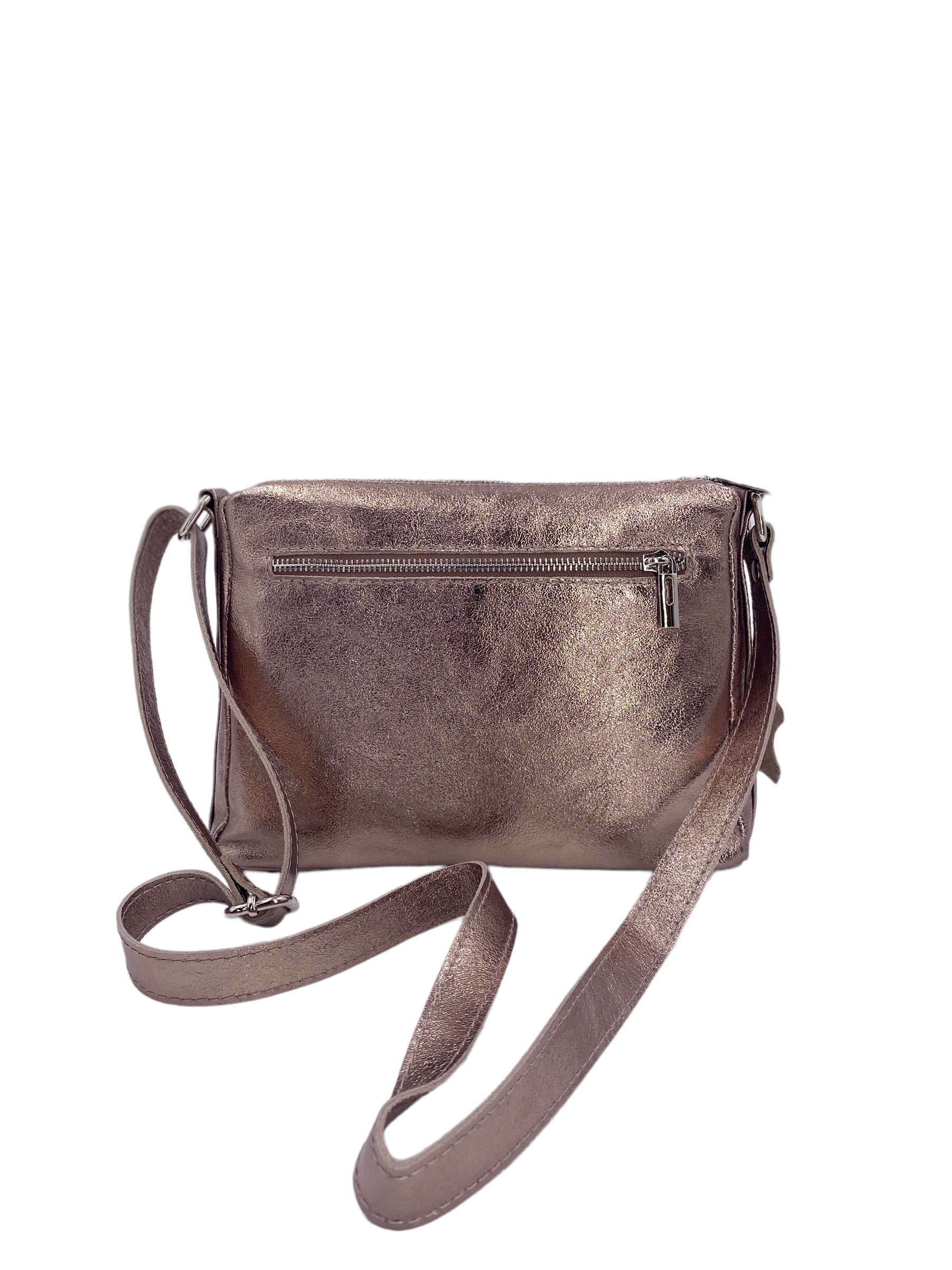 Sabrine – Women's genuine Italian leather shoulder and crossbody bag with adjustable shoulder strap